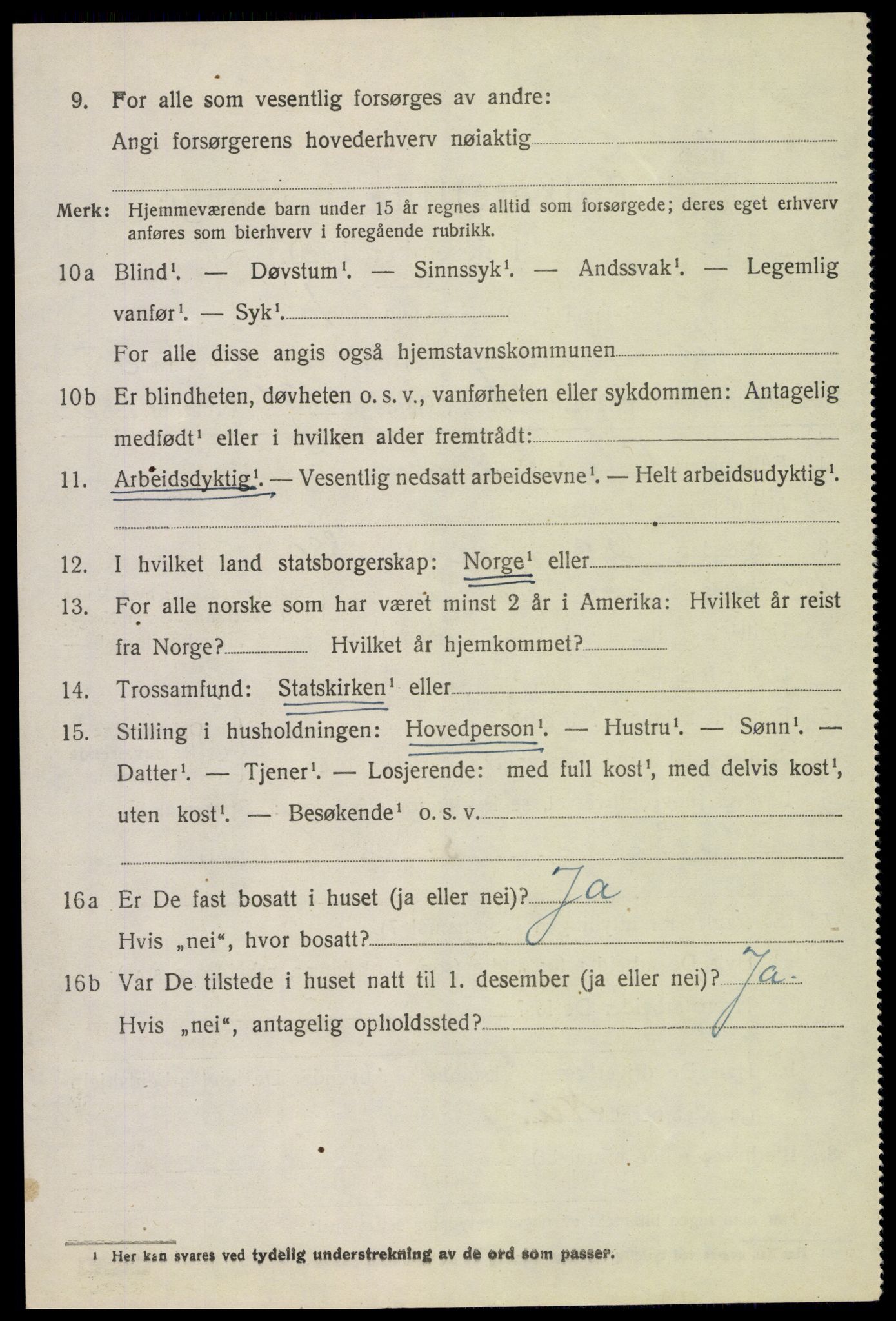 SAH, 1920 census for Nes (Hedmark), 1920, p. 6639