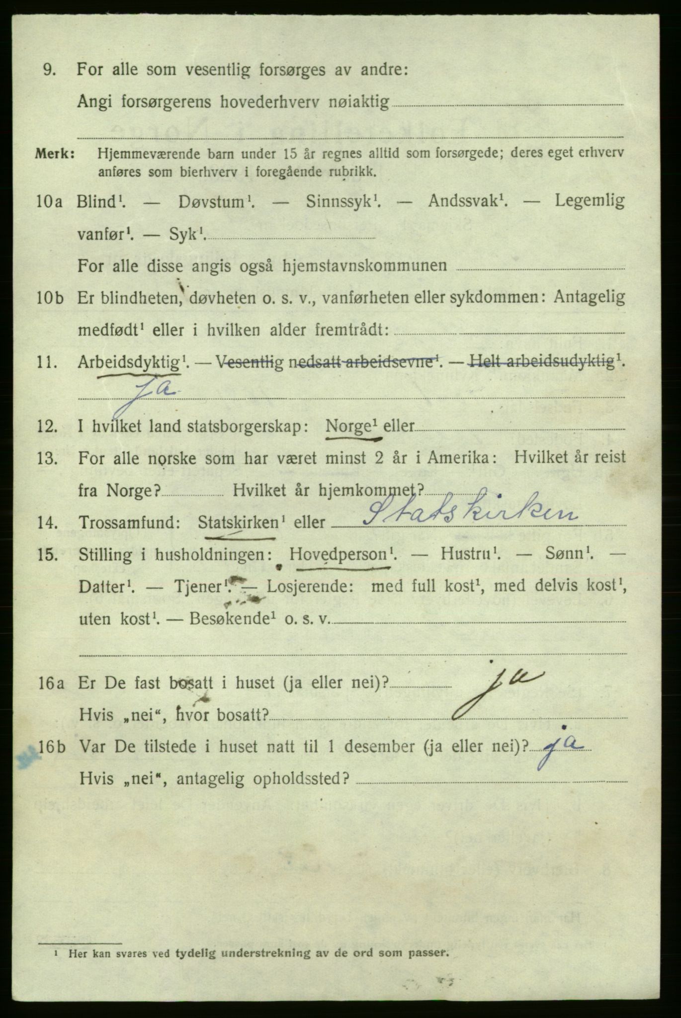 SAO, 1920 census for Fredrikshald, 1920, p. 15404