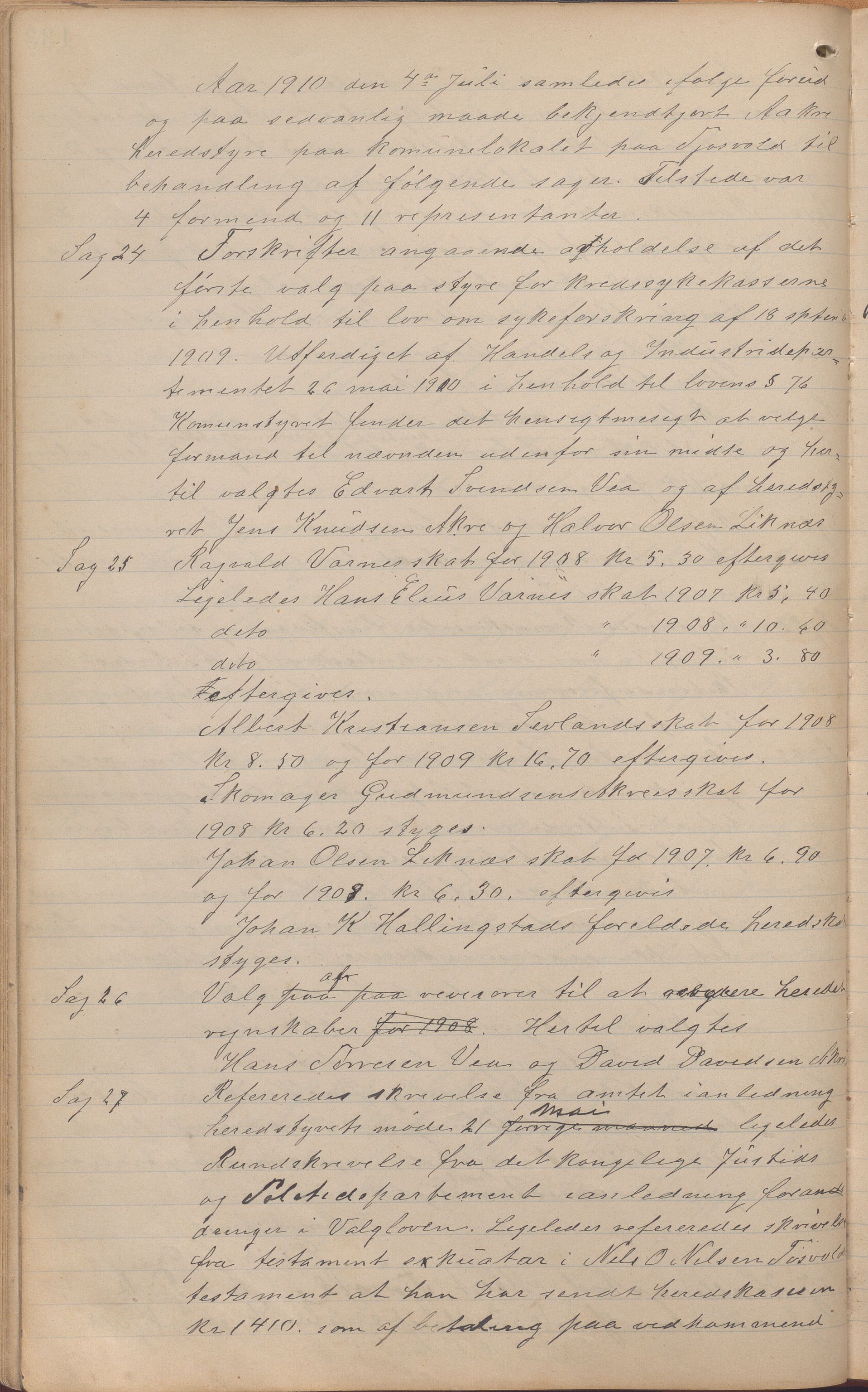 Åkra kommune - Formannskapet, IKAR/K-101275/A/Aa/L0001: Møtebok, 1892-1918, p. 133b