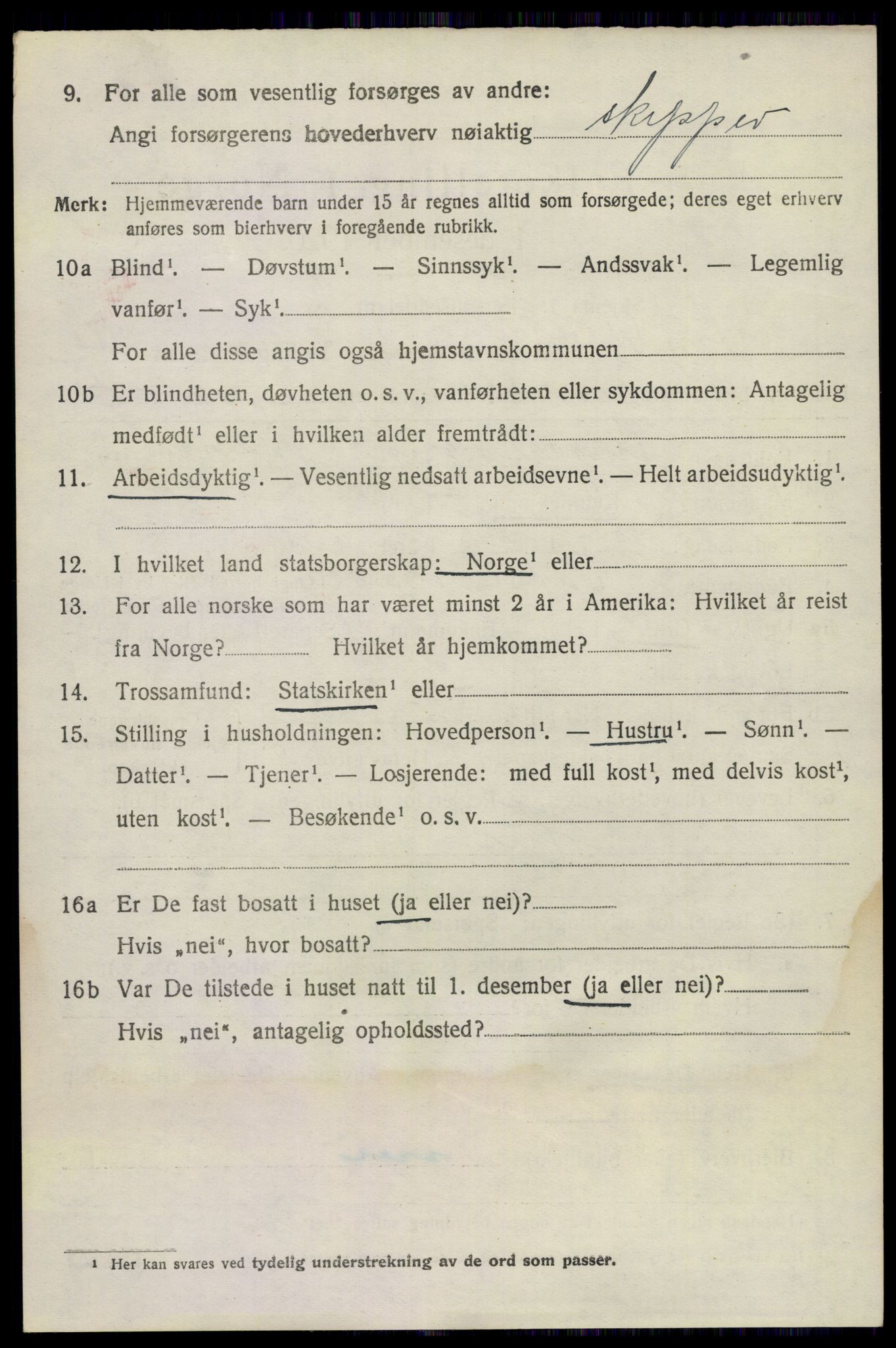 SAKO, 1920 census for Sandeherred, 1920, p. 21139