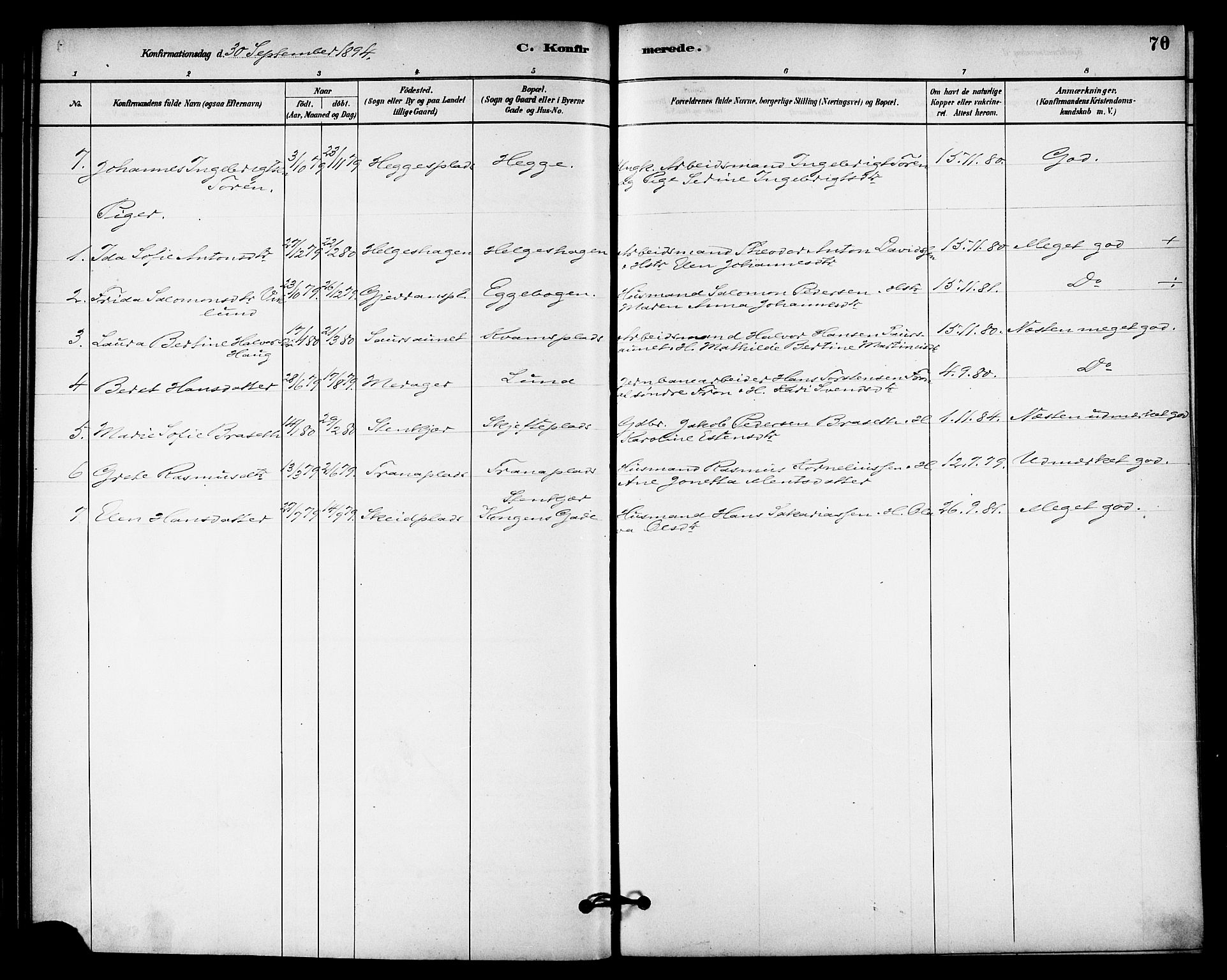 Ministerialprotokoller, klokkerbøker og fødselsregistre - Nord-Trøndelag, SAT/A-1458/740/L0378: Parish register (official) no. 740A01, 1881-1895, p. 70