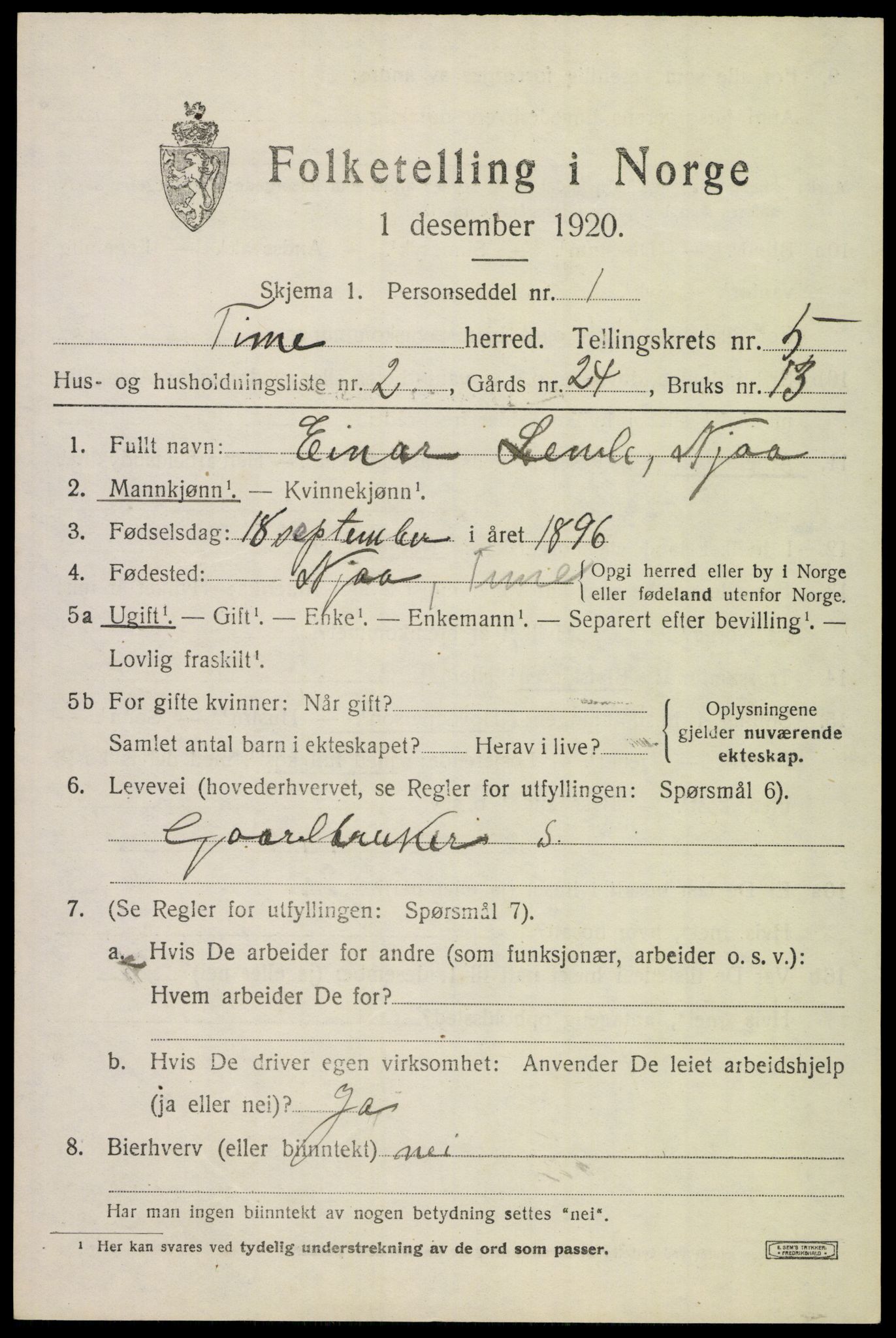 SAST, 1920 census for Time, 1920, p. 6079