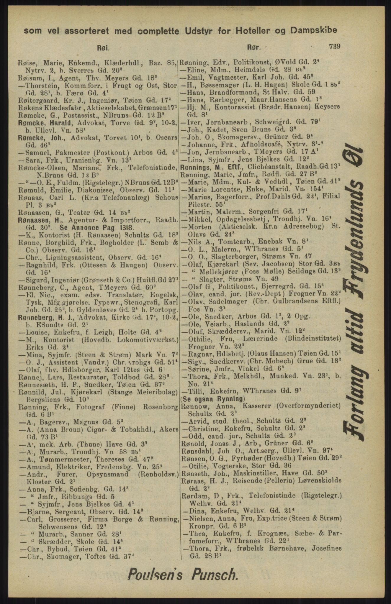 Kristiania/Oslo adressebok, PUBL/-, 1904, p. 739