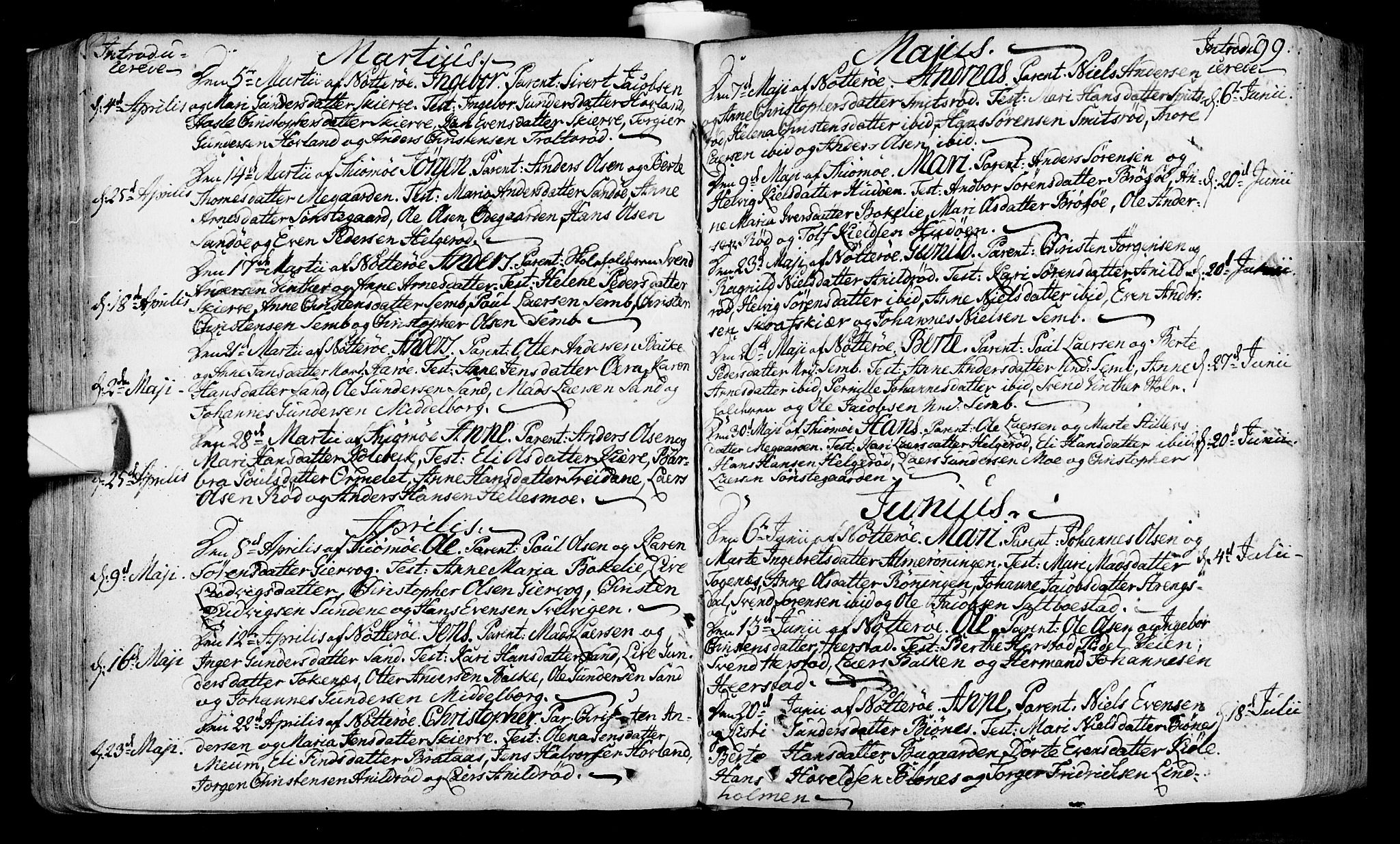 Nøtterøy kirkebøker, SAKO/A-354/F/Fa/L0002: Parish register (official) no. I 2, 1738-1790, p. 99