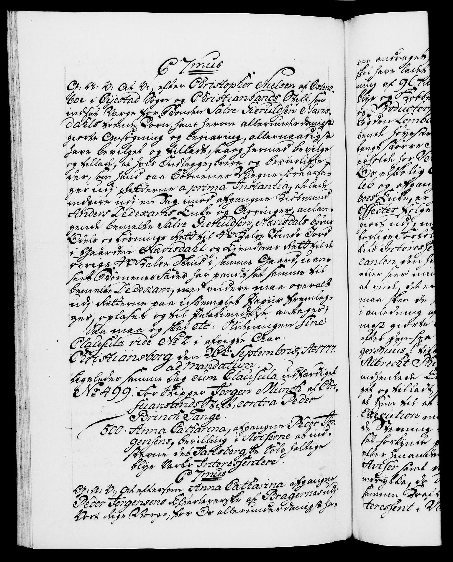 Danske Kanselli 1572-1799, AV/RA-EA-3023/F/Fc/Fca/Fcaa/L0047: Norske registre, 1776-1778, p. 598b