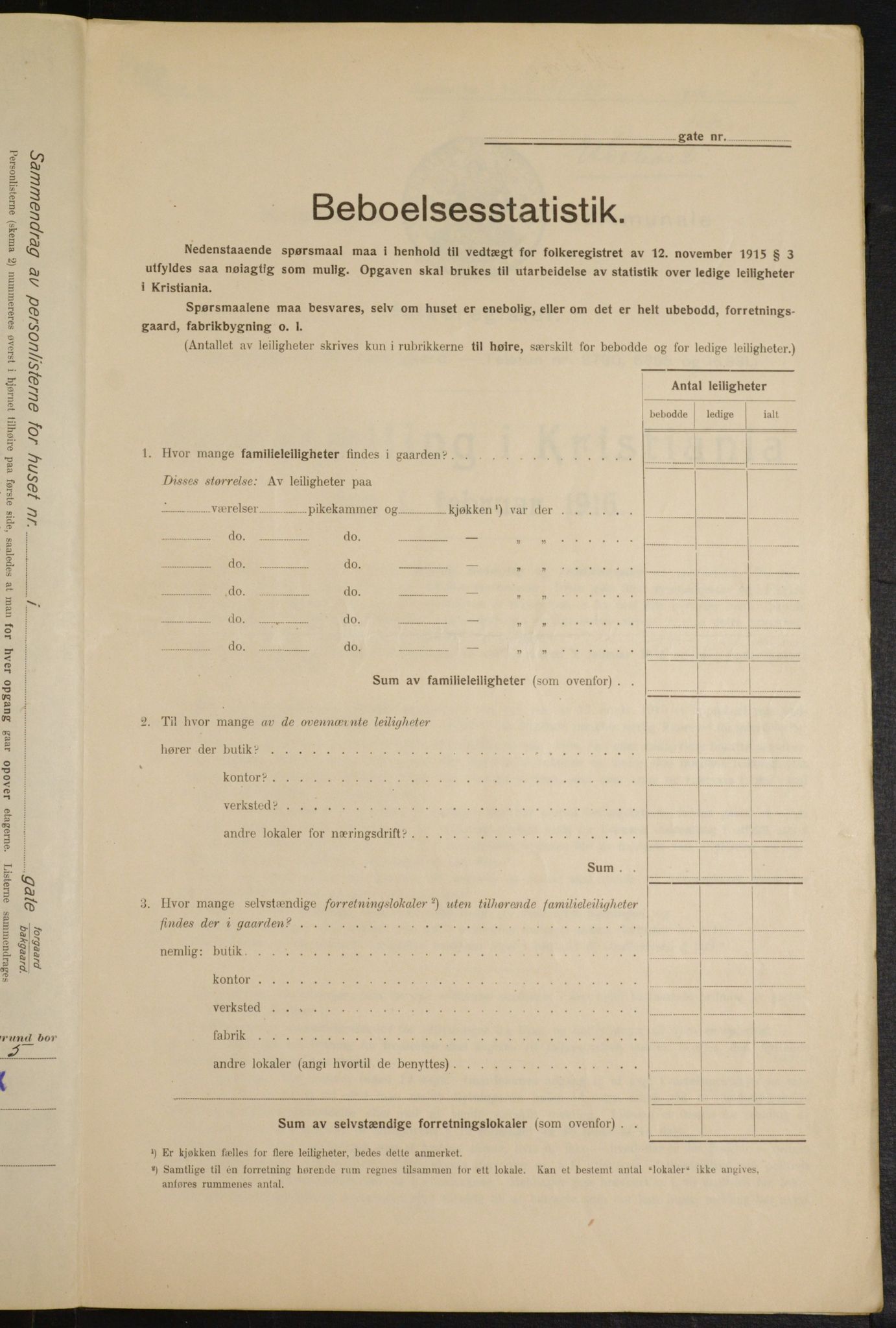 OBA, Municipal Census 1916 for Kristiania, 1916, p. 61396