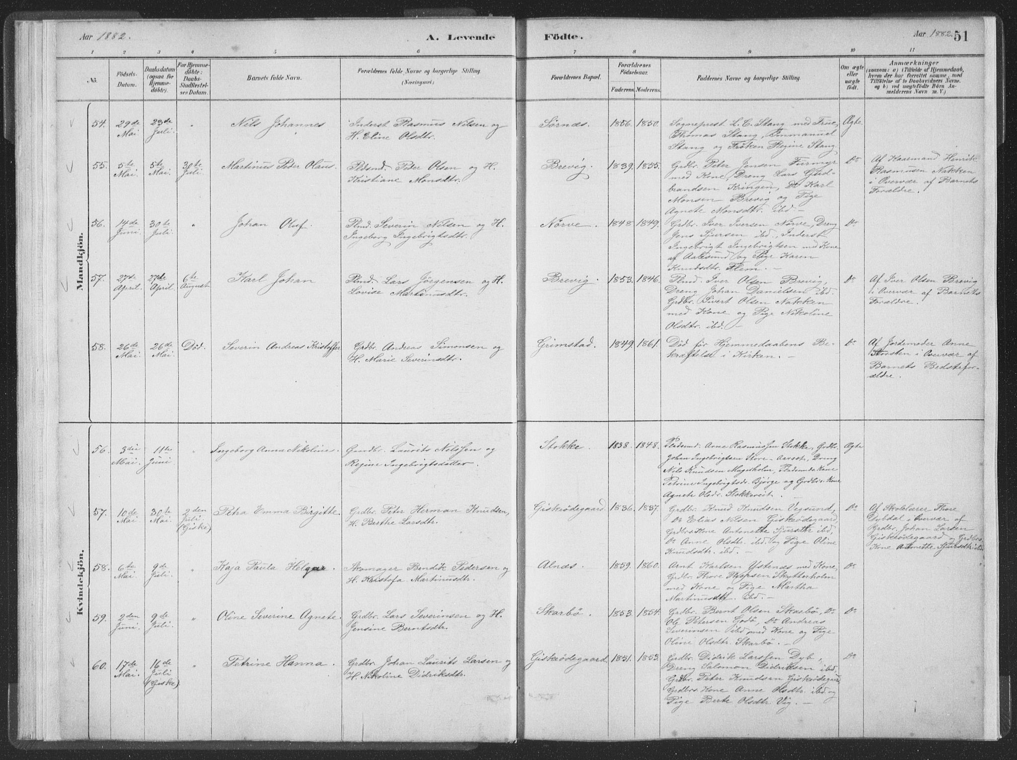 Ministerialprotokoller, klokkerbøker og fødselsregistre - Møre og Romsdal, AV/SAT-A-1454/528/L0401: Parish register (official) no. 528A12I, 1880-1920, p. 51