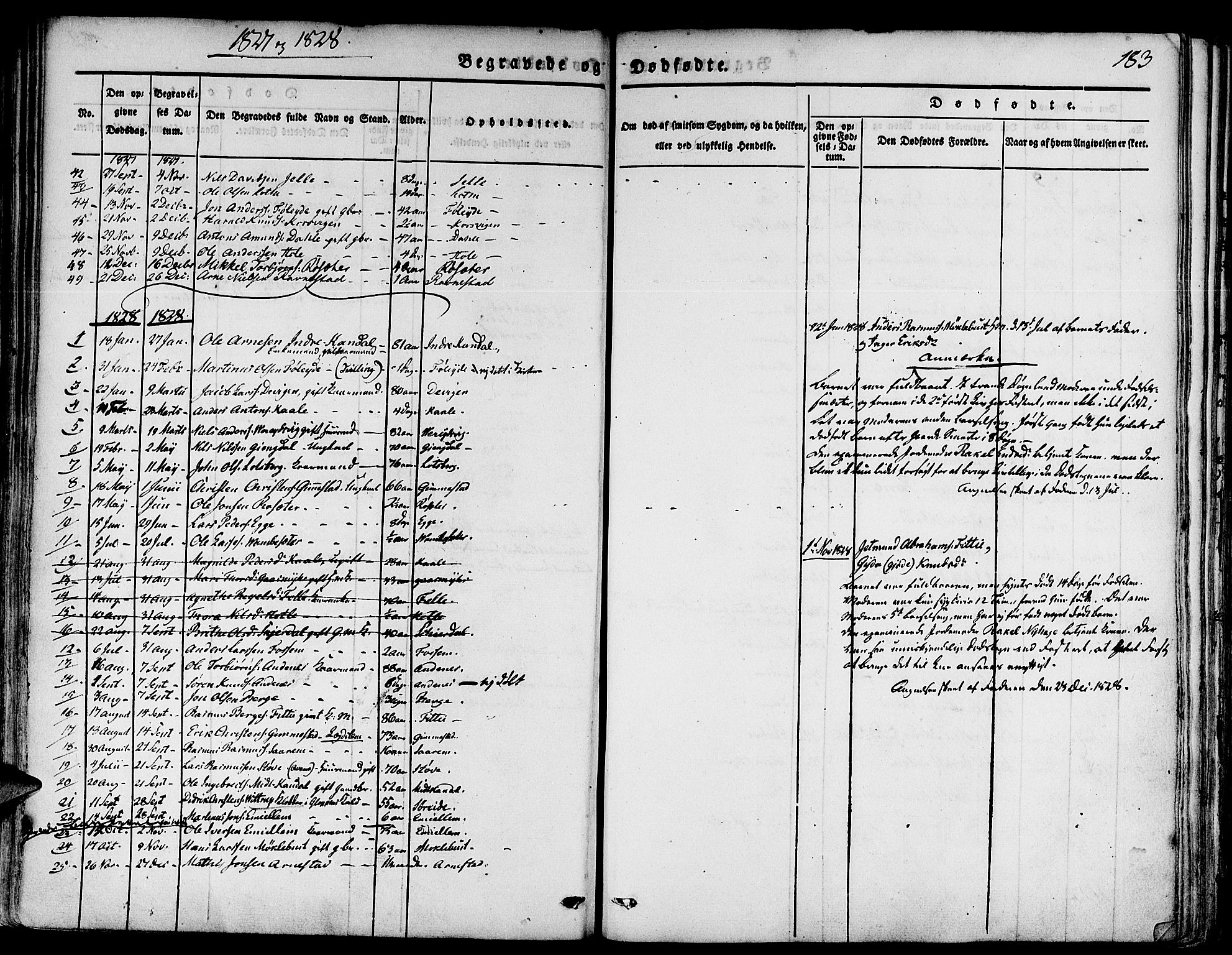Gloppen sokneprestembete, SAB/A-80101/H/Haa/Haaa/L0007: Parish register (official) no. A 7, 1827-1837, p. 183