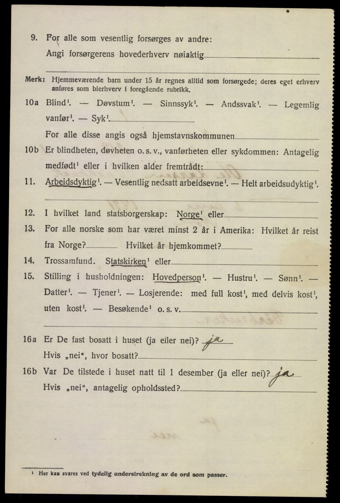 SAKO, 1920 census for Nore, 1920, p. 3061