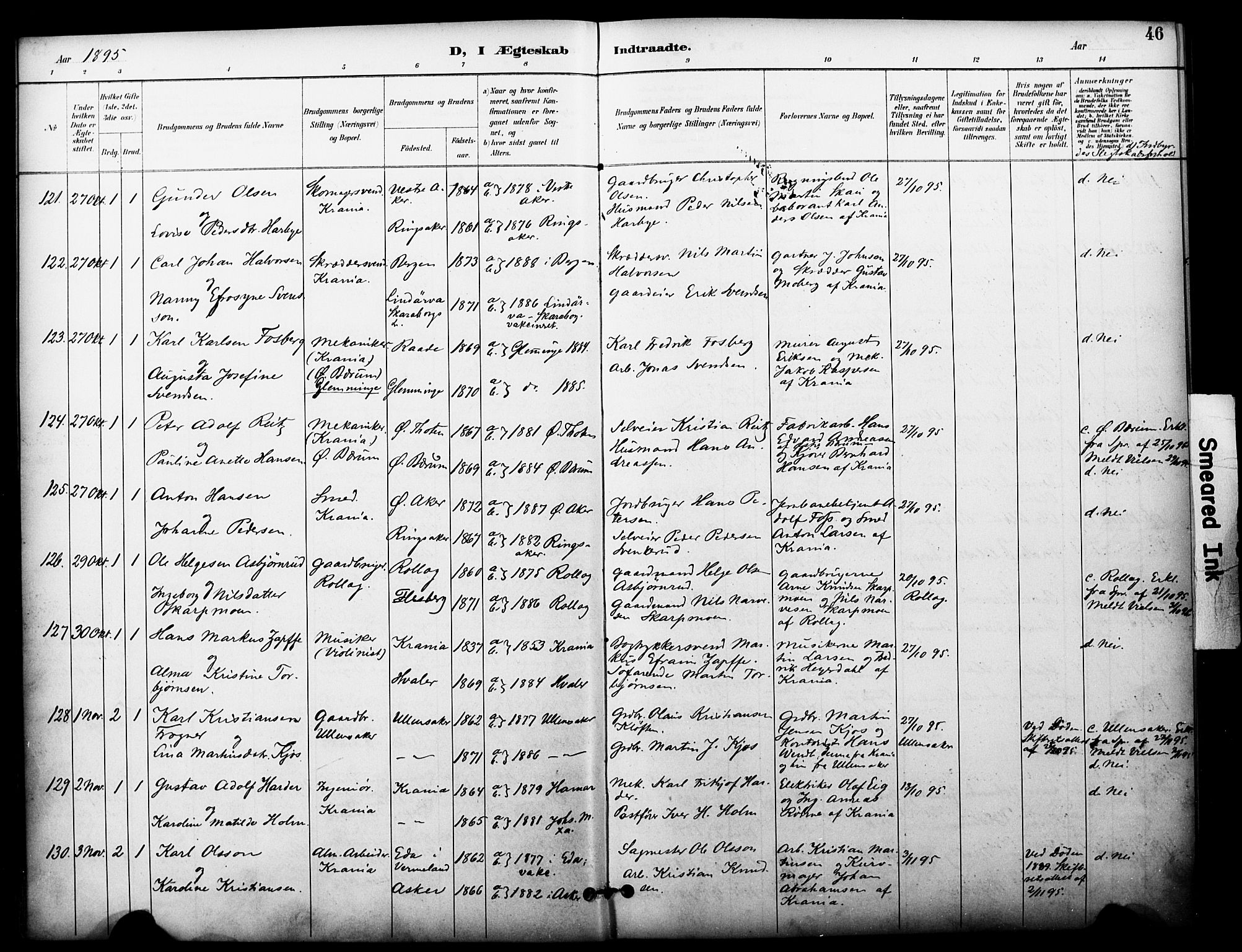 Johannes prestekontor Kirkebøker, AV/SAO-A-10852/F/Fa/L0006: Parish register (official) no. 6, 1893-1906, p. 46