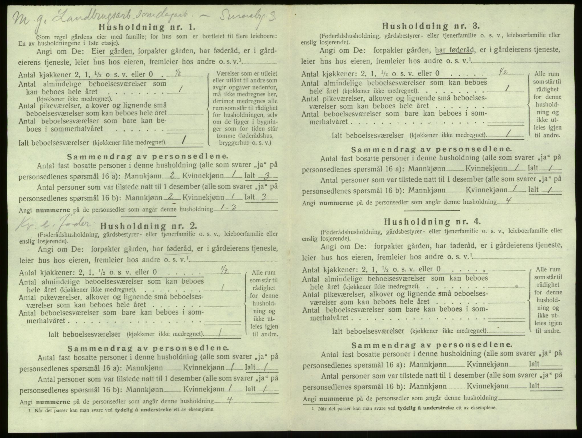 SAB, 1920 census for Manger, 1920, p. 69