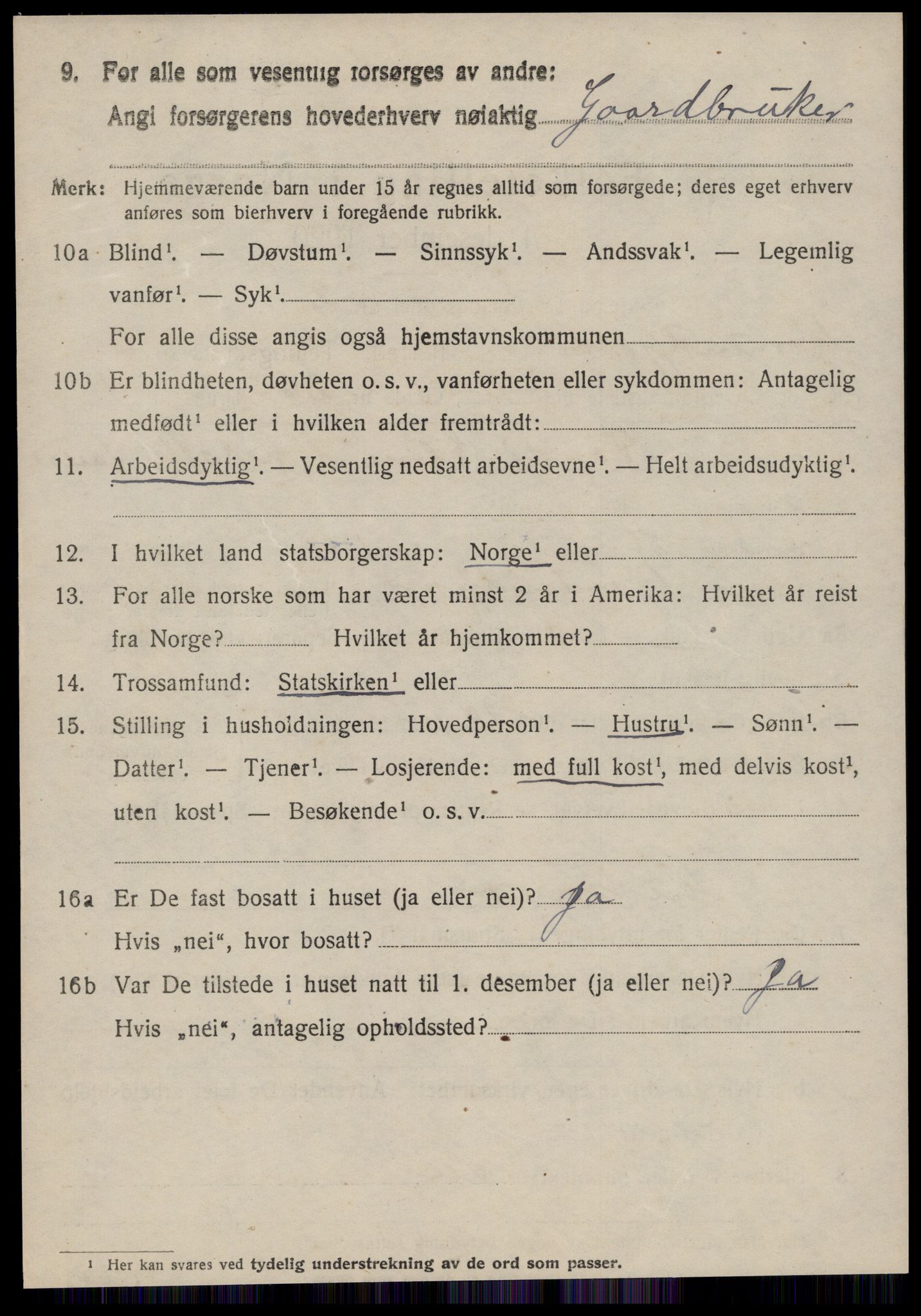 SAT, 1920 census for Hjørundfjord, 1920, p. 2116