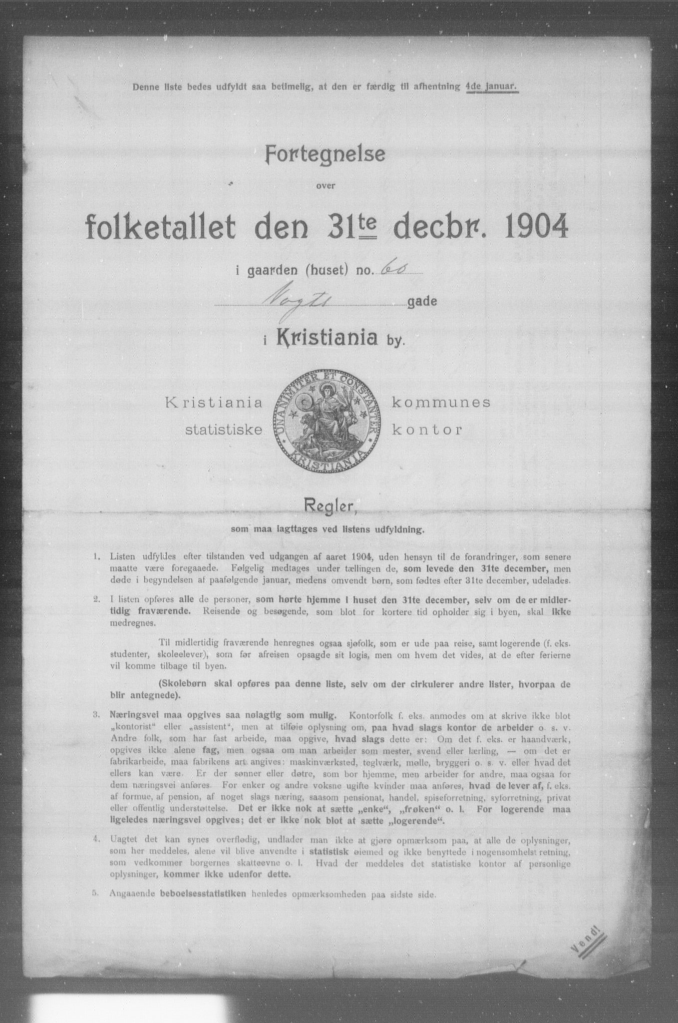 OBA, Municipal Census 1904 for Kristiania, 1904, p. 23504