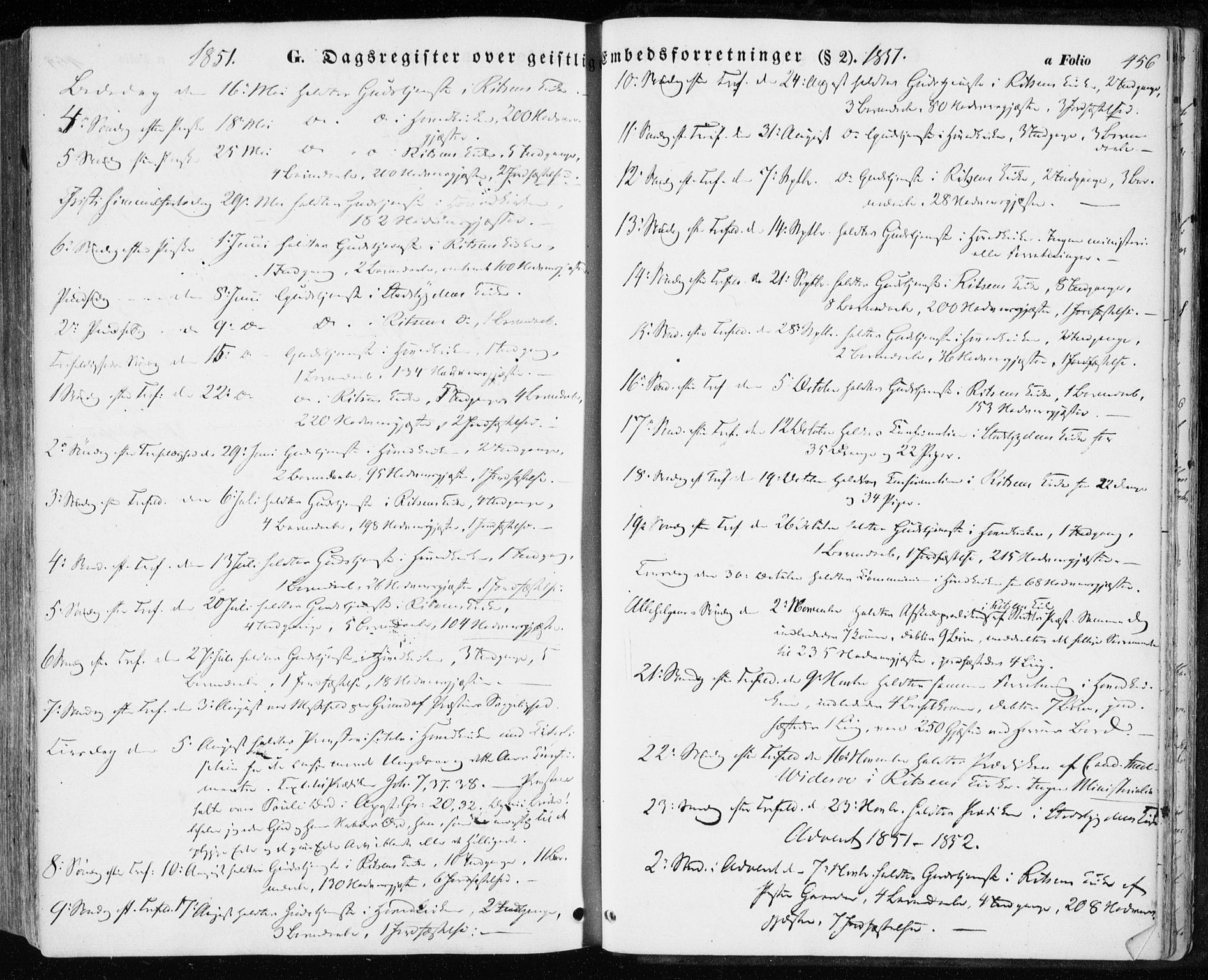 Ministerialprotokoller, klokkerbøker og fødselsregistre - Sør-Trøndelag, SAT/A-1456/646/L0611: Parish register (official) no. 646A09, 1848-1857, p. 456