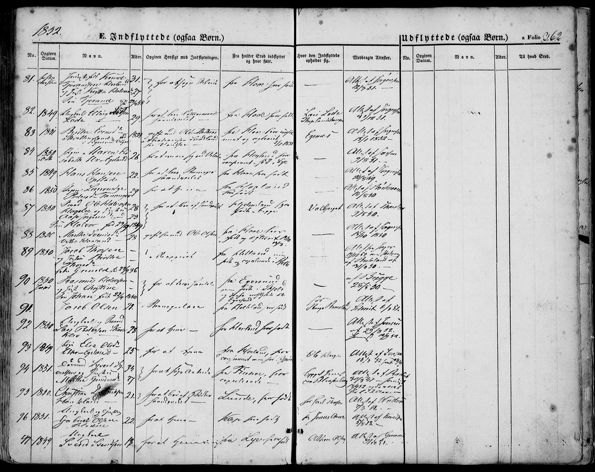 Domkirken sokneprestkontor, SAST/A-101812/001/30/30BA/L0016: Parish register (official) no. A 15, 1844-1854, p. 362