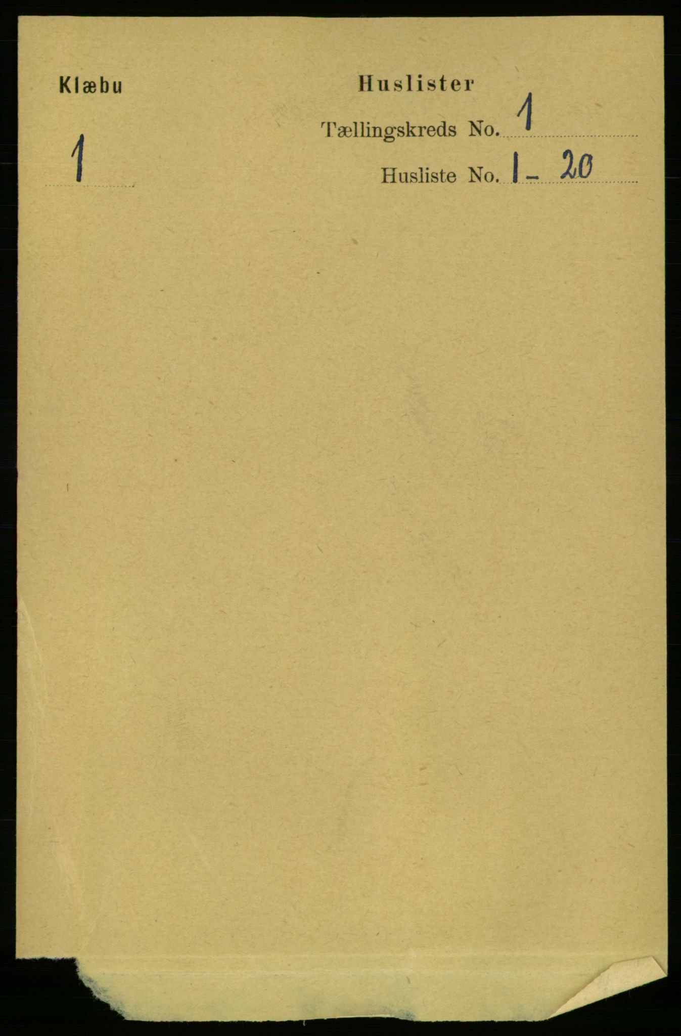 RA, 1891 census for 1662 Klæbu, 1891, p. 25