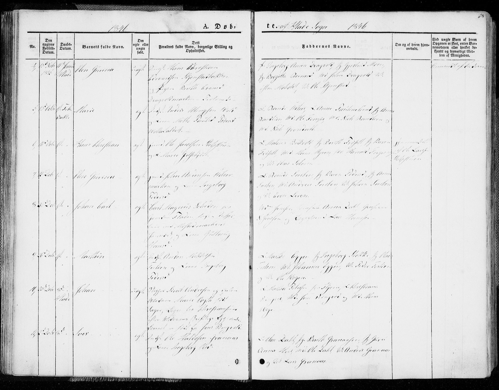 Ministerialprotokoller, klokkerbøker og fødselsregistre - Sør-Trøndelag, SAT/A-1456/606/L0290: Parish register (official) no. 606A05, 1841-1847, p. 68