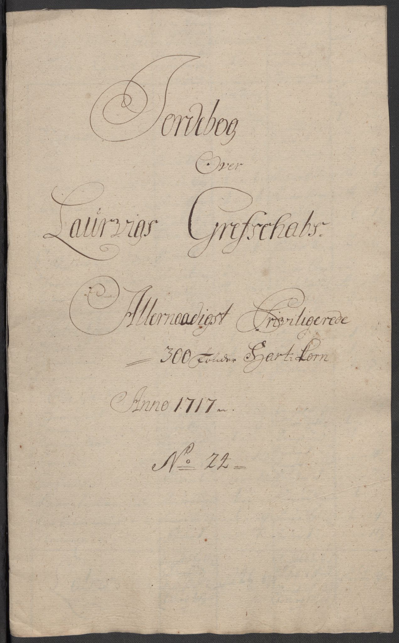 Rentekammeret inntil 1814, Reviderte regnskaper, Fogderegnskap, AV/RA-EA-4092/R33/L1987: Fogderegnskap Larvik grevskap, 1716-1717, p. 599