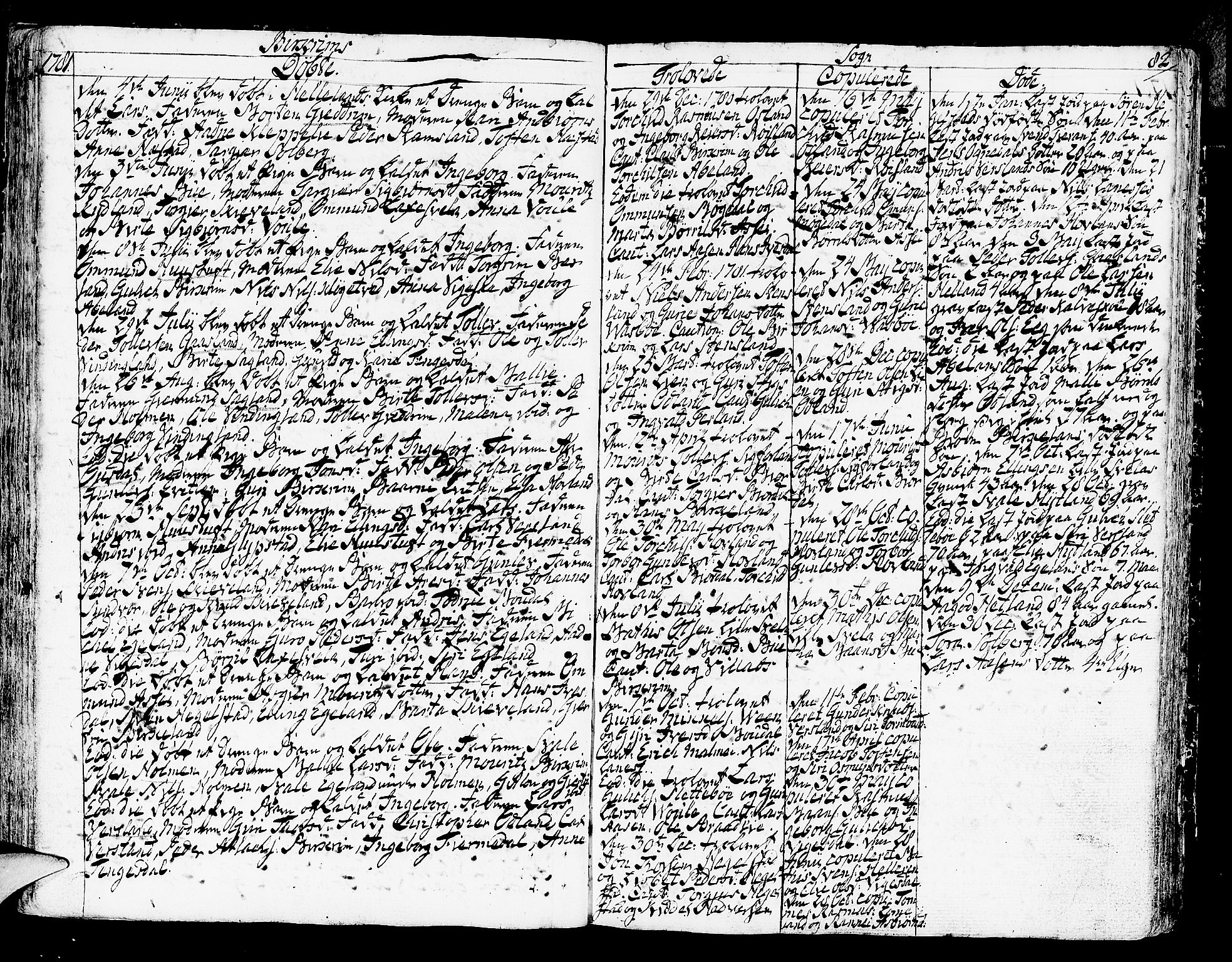 Helleland sokneprestkontor, AV/SAST-A-101810: Parish register (official) no. A 2 /2, 1762-1791, p. 82