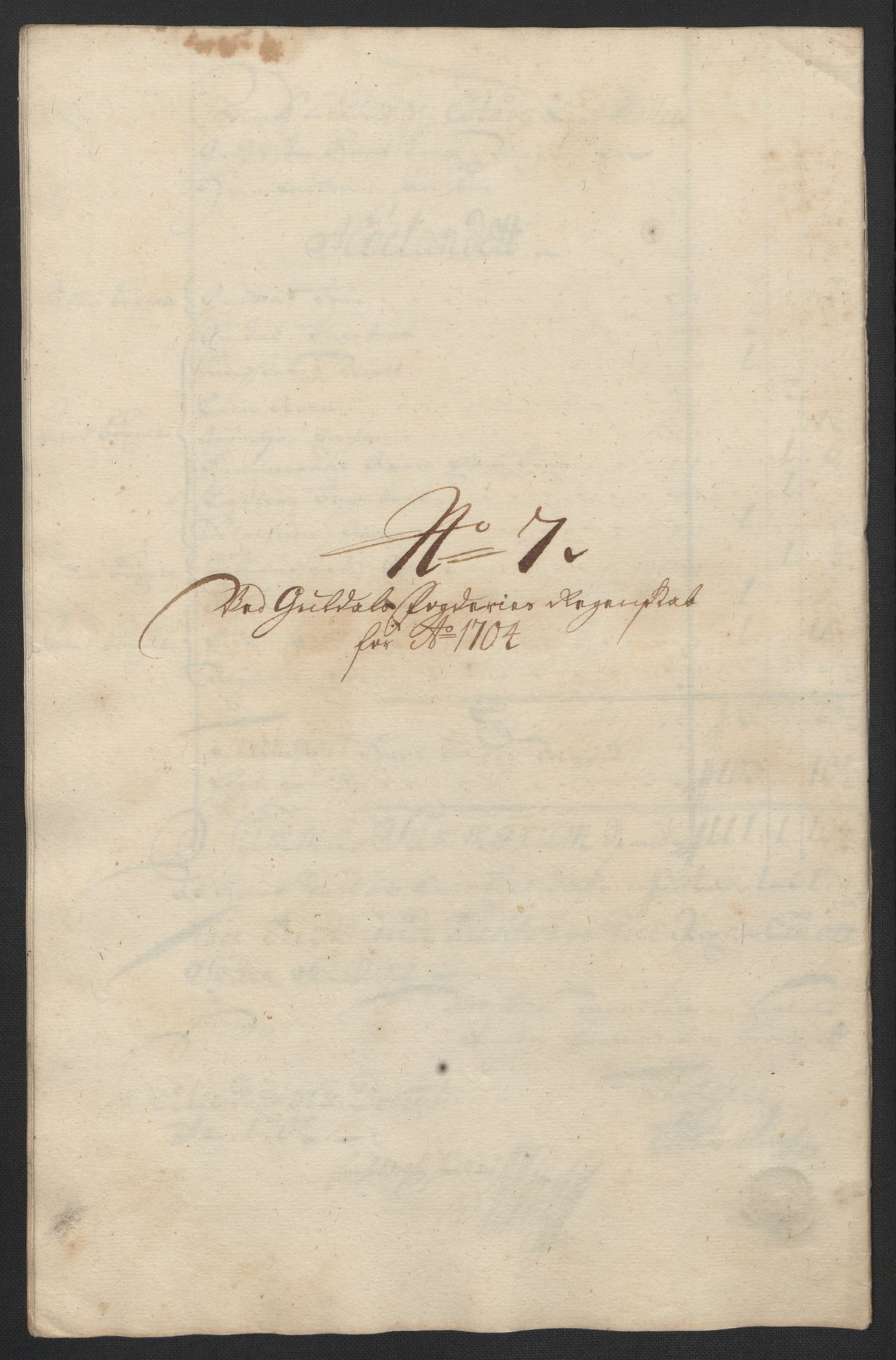 Rentekammeret inntil 1814, Reviderte regnskaper, Fogderegnskap, RA/EA-4092/R60/L3954: Fogderegnskap Orkdal og Gauldal, 1704, p. 364