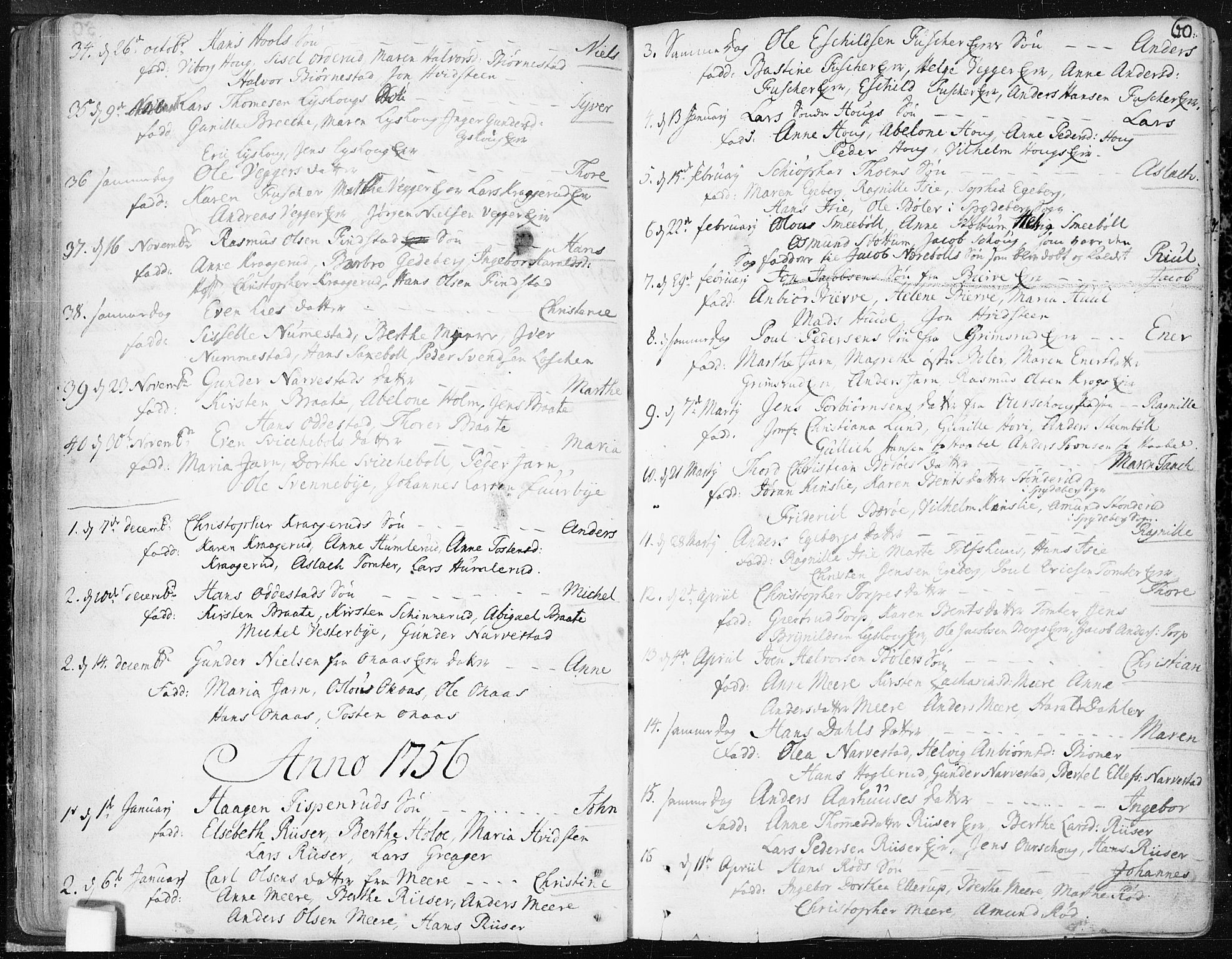 Hobøl prestekontor Kirkebøker, AV/SAO-A-2002/F/Fa/L0001: Parish register (official) no. I 1, 1733-1814, p. 60