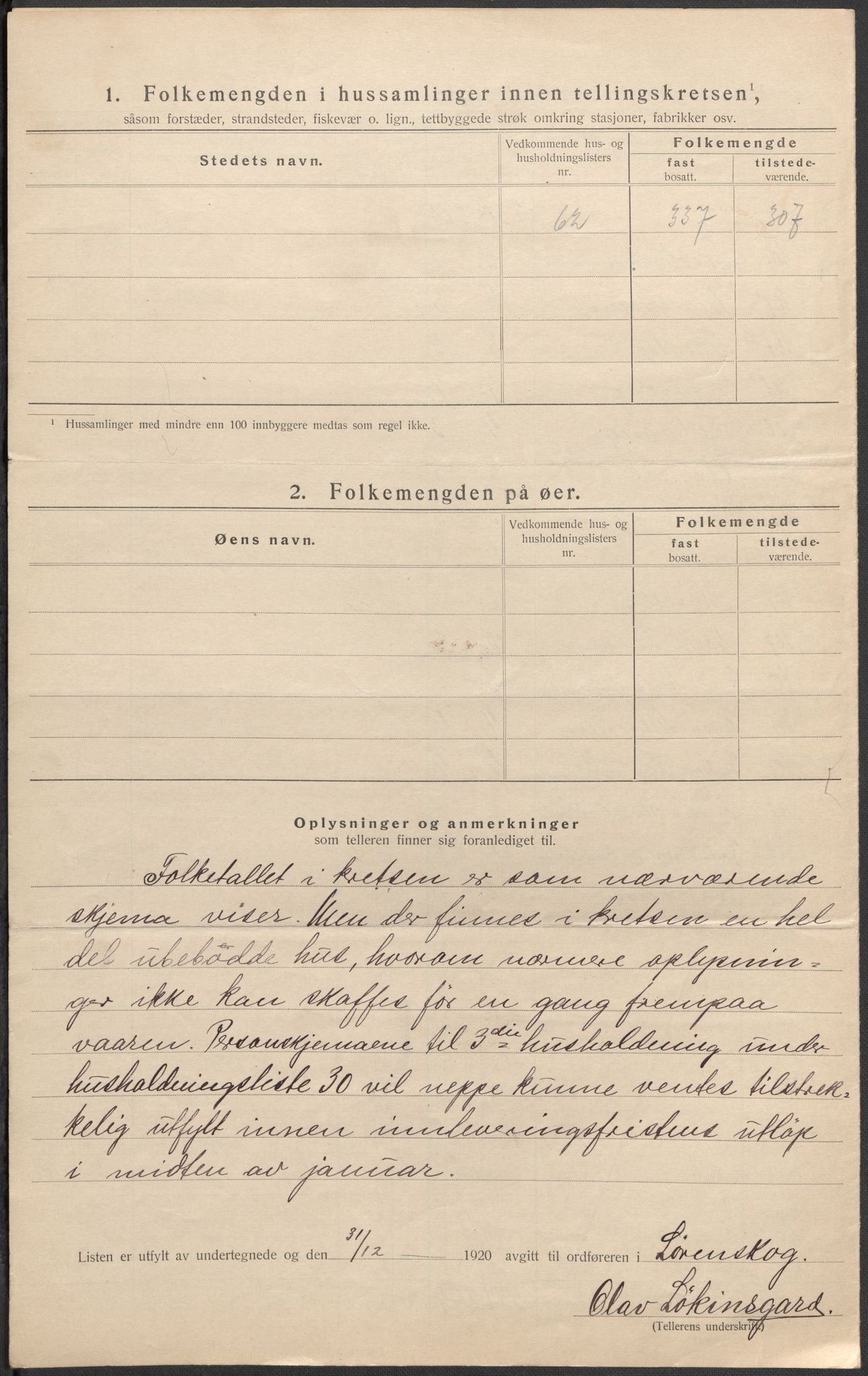 SAO, 1920 census for Lørenskog, 1920, p. 13