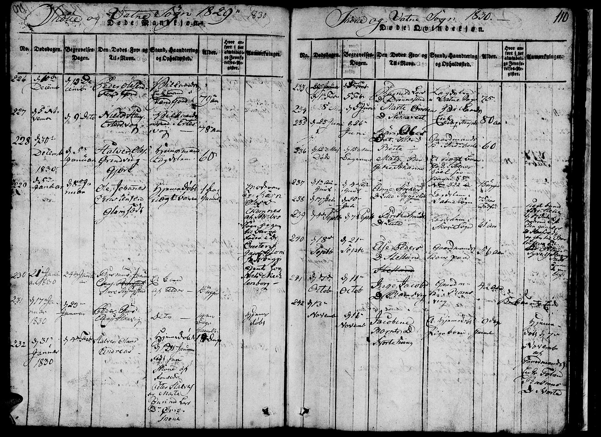 Ministerialprotokoller, klokkerbøker og fødselsregistre - Møre og Romsdal, AV/SAT-A-1454/524/L0360: Parish register (copy) no. 524C01, 1816-1830, p. 110