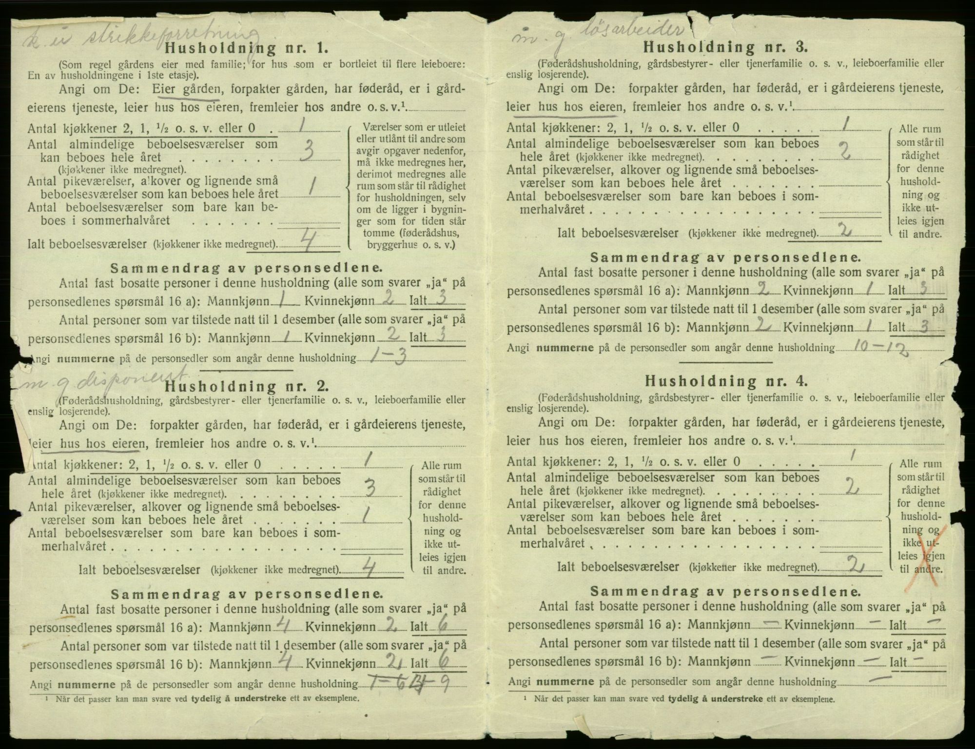 SAB, 1920 census for Fana, 1920, p. 1996