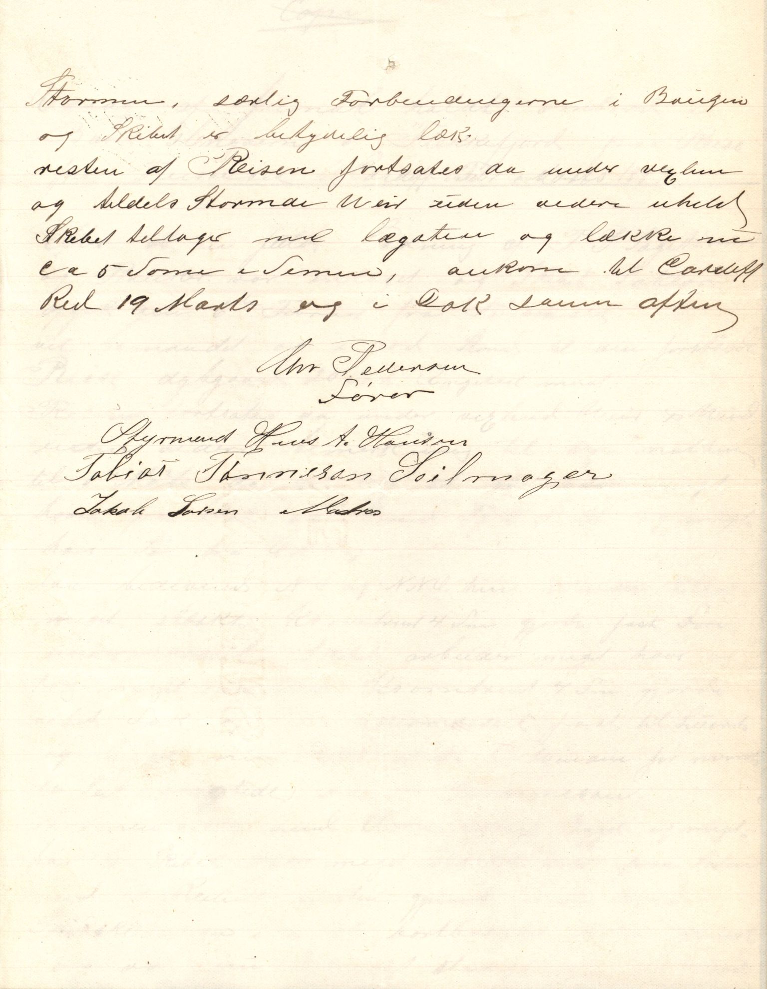 Pa 63 - Østlandske skibsassuranceforening, VEMU/A-1079/G/Ga/L0023/0011: Havaridokumenter / Joanchas, Lympha, Glengarin, Korsvei, Heldine, Sirius, 1889, p. 48