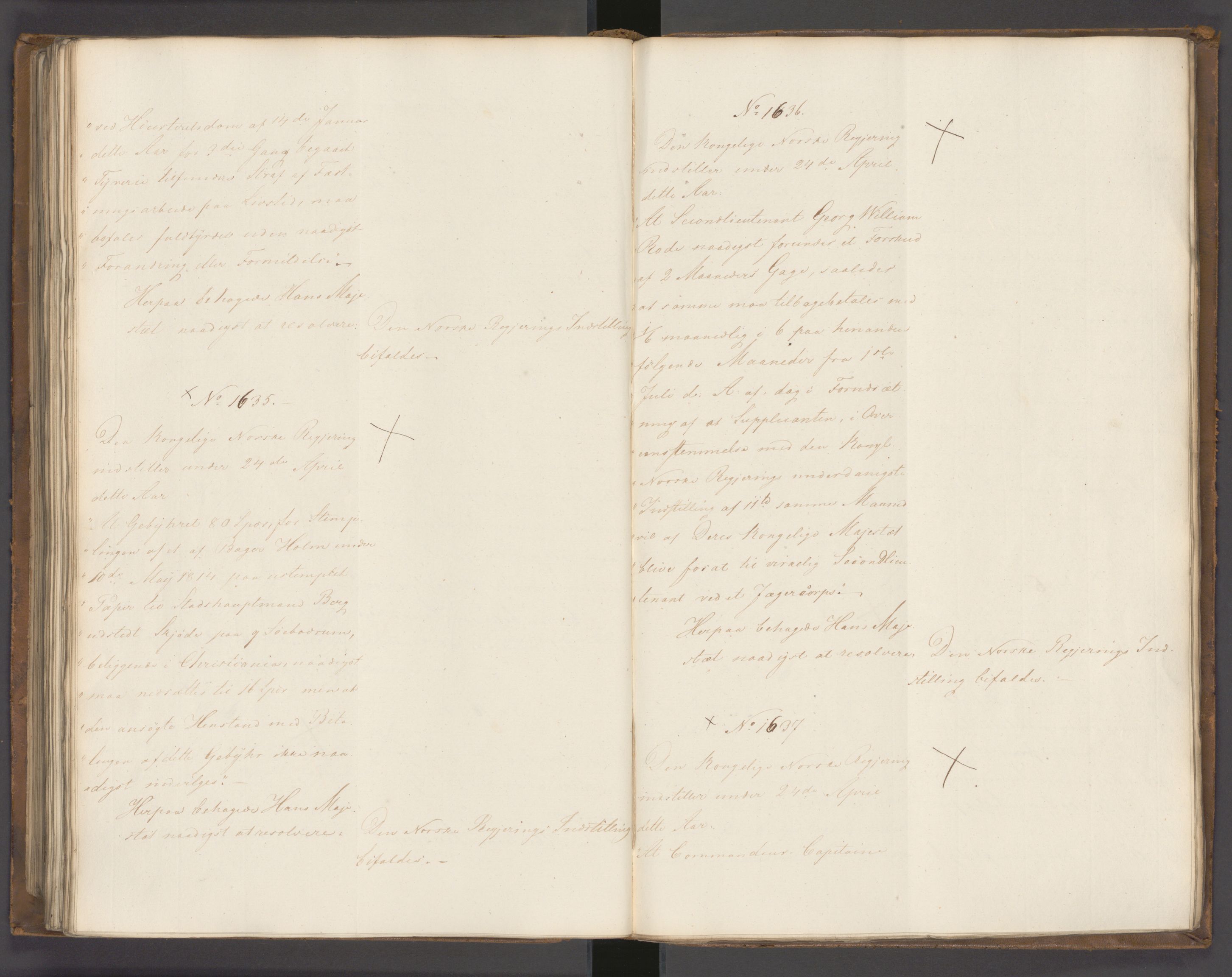 Statsrådssekretariatet, AV/RA-S-1001/A/Ab/L0022: Kgl. res. nr. 1210-1721, 1. halvår, 1826