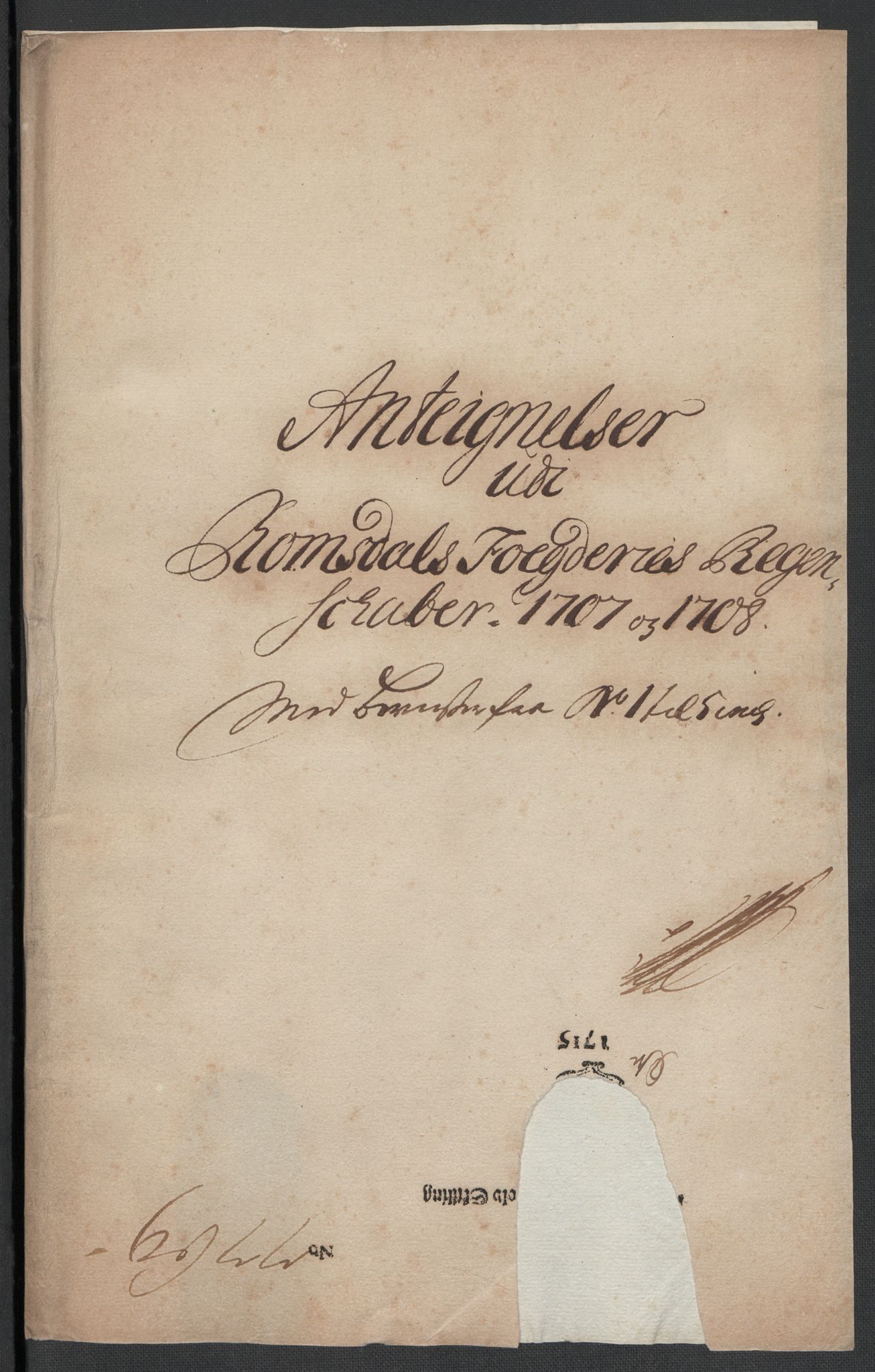 Rentekammeret inntil 1814, Reviderte regnskaper, Fogderegnskap, RA/EA-4092/R55/L3658: Fogderegnskap Romsdal, 1707-1708, p. 345