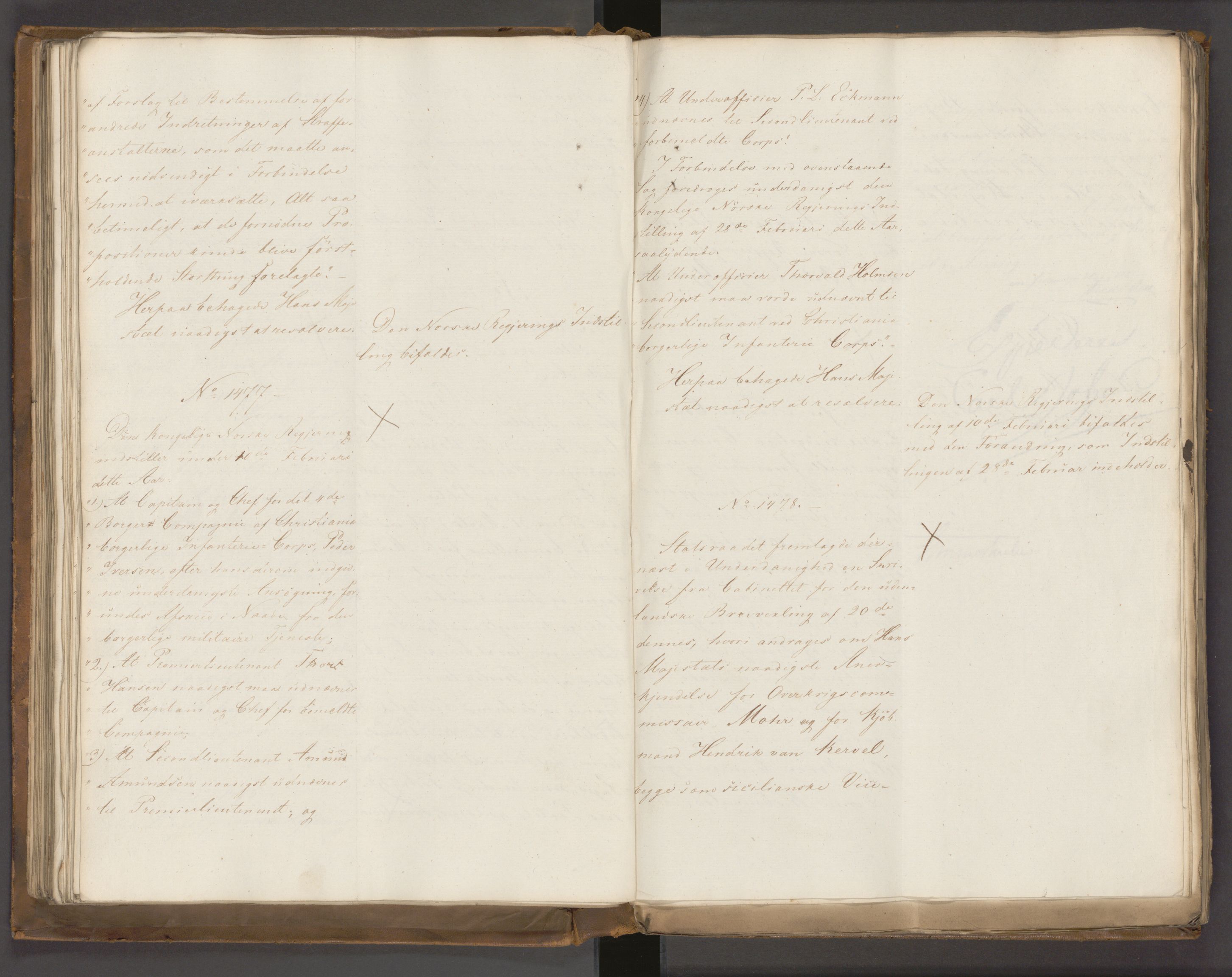 Statsrådssekretariatet, AV/RA-S-1001/A/Ab/L0022: Kgl. res. nr. 1210-1721, 1. halvår, 1826