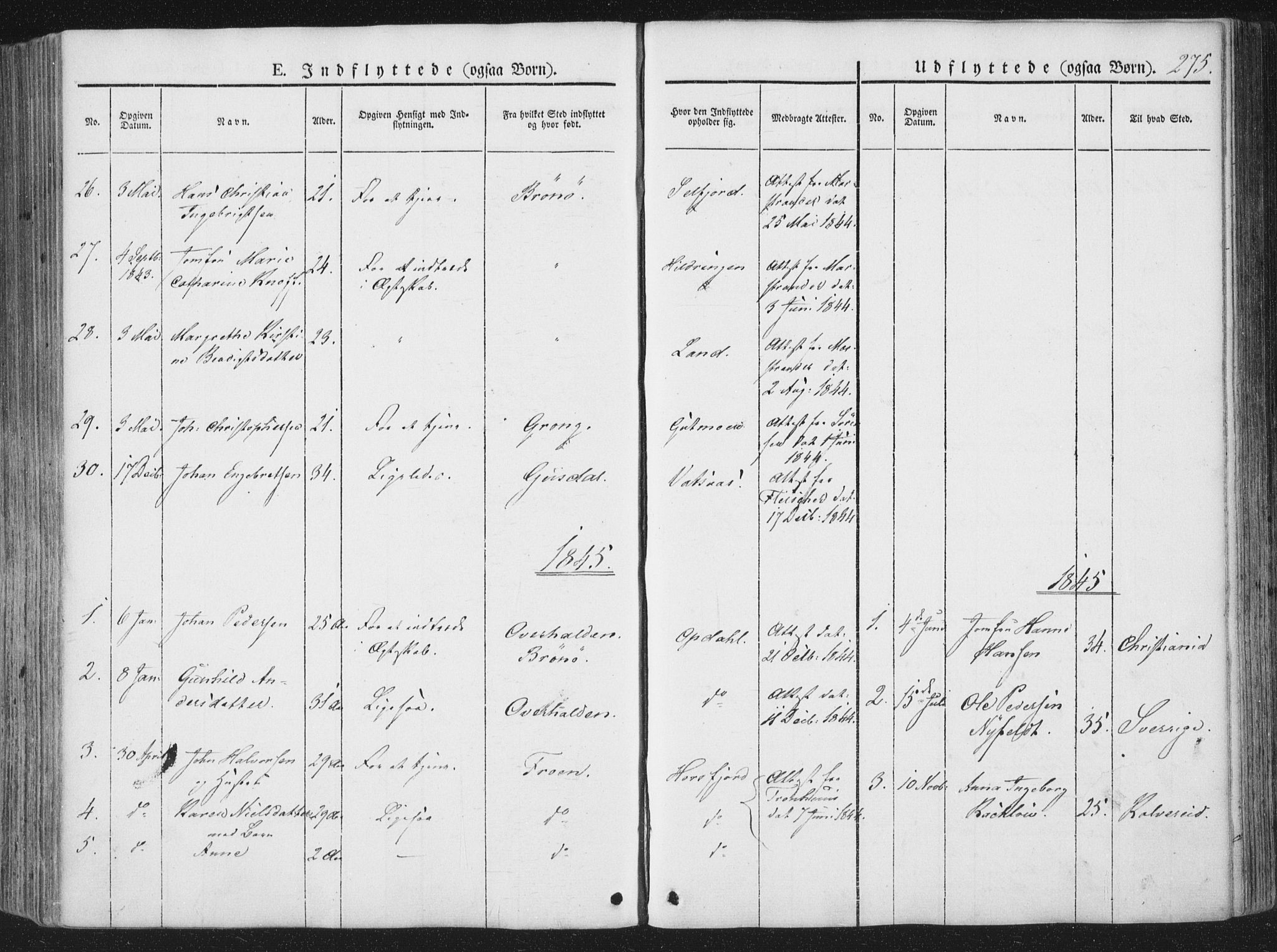 Ministerialprotokoller, klokkerbøker og fødselsregistre - Nordland, AV/SAT-A-1459/810/L0144: Parish register (official) no. 810A07 /1, 1841-1862, p. 275