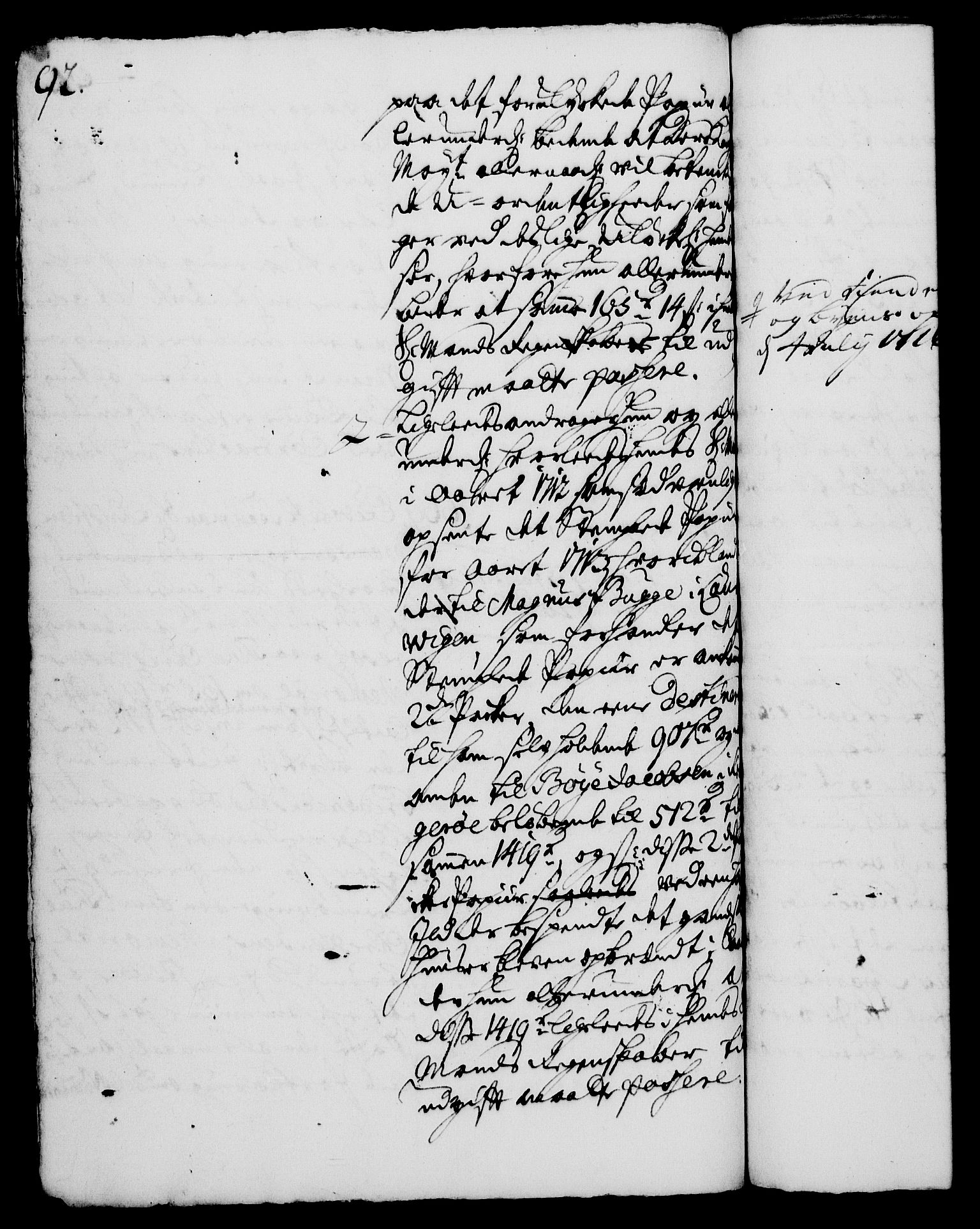 Rentekammeret, Kammerkanselliet, RA/EA-3111/G/Gh/Gha/L0003: Norsk ekstraktmemorialprotokoll, sak. 600-765 (merket RK 53.48), 1720-1721, p. 92