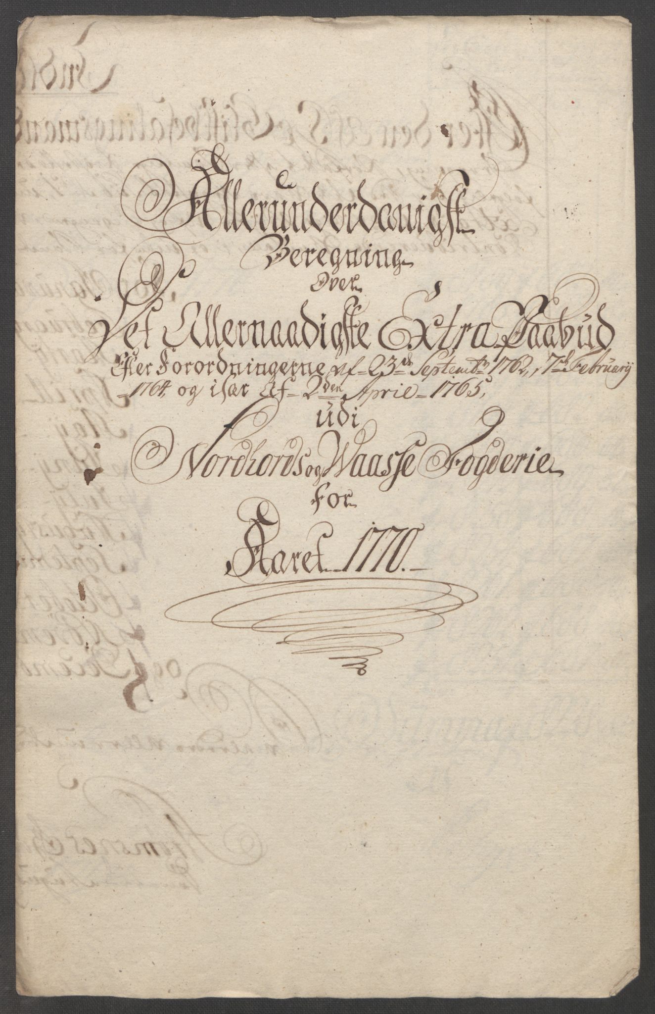 Rentekammeret inntil 1814, Reviderte regnskaper, Fogderegnskap, RA/EA-4092/R51/L3303: Ekstraskatten Nordhordland og Voss, 1762-1772, p. 399