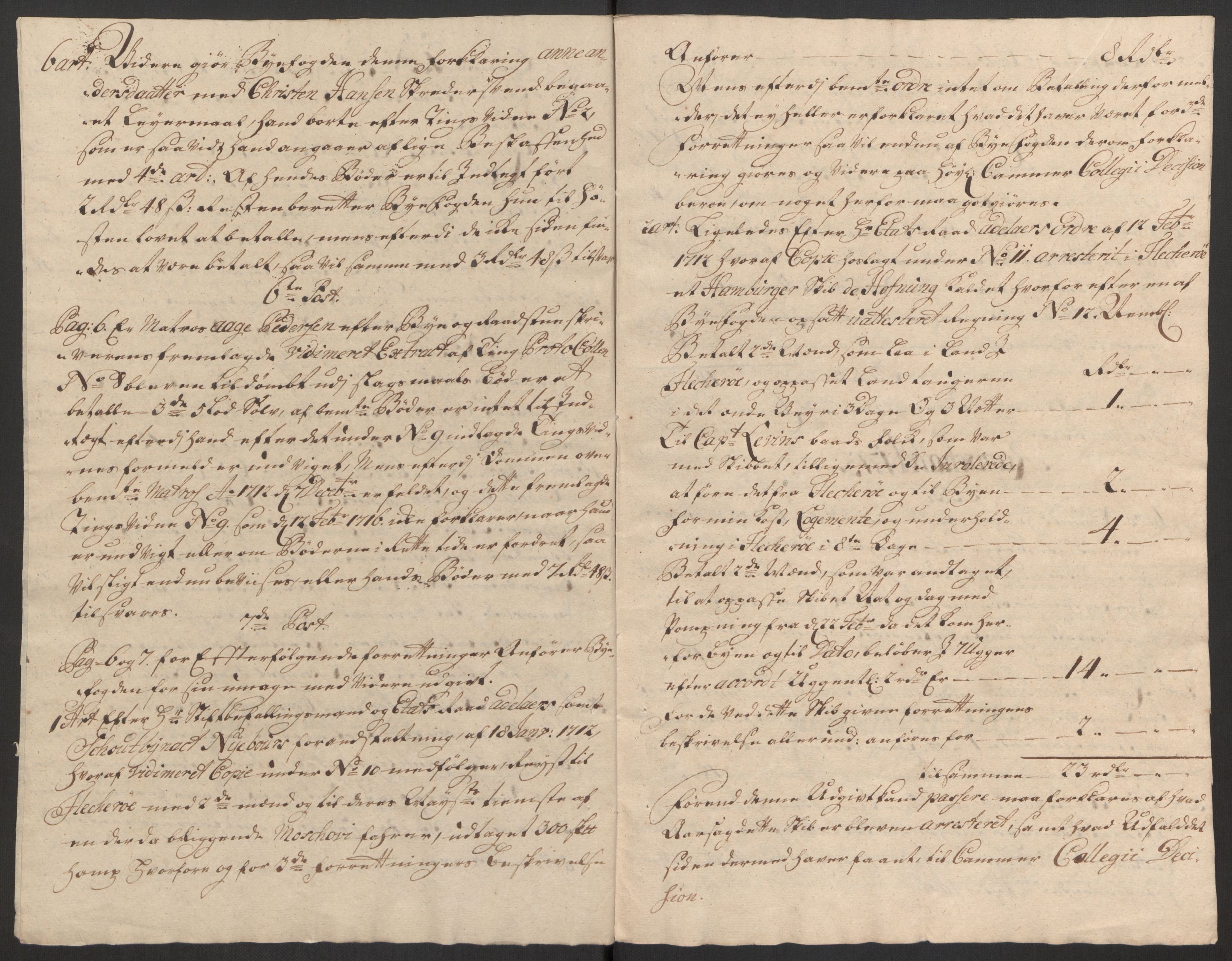 Rentekammeret inntil 1814, Reviderte regnskaper, Byregnskaper, RA/EA-4066/R/Rm/L0285: [M18] Sikt og sakefall, 1681-1718, p. 599