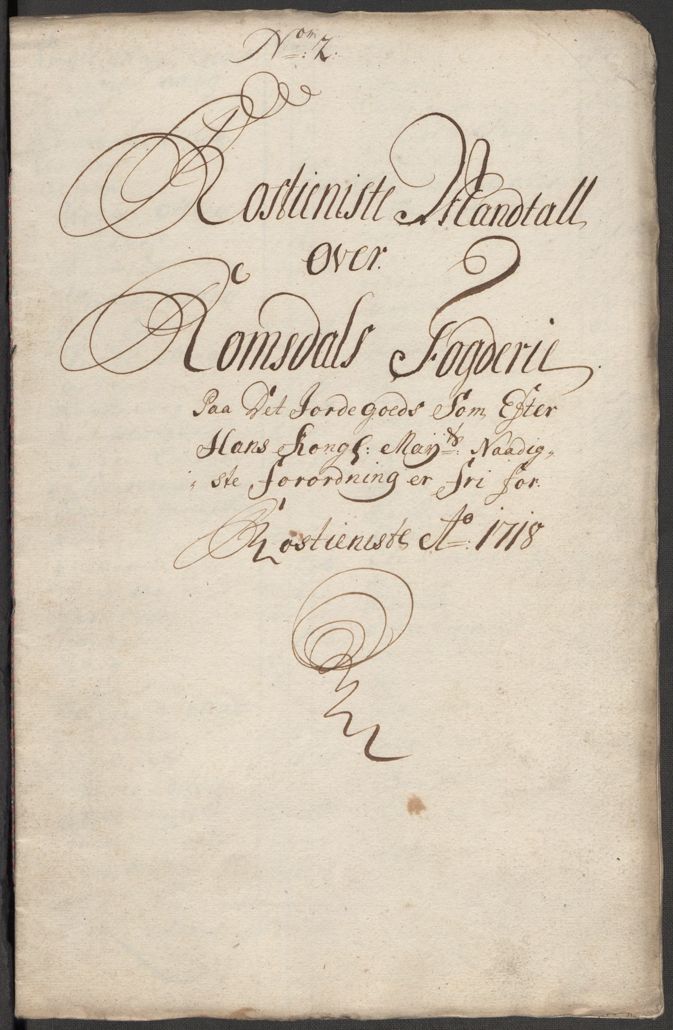 Rentekammeret inntil 1814, Reviderte regnskaper, Fogderegnskap, RA/EA-4092/R55/L3665: Fogderegnskap Romsdal, 1718, p. 76