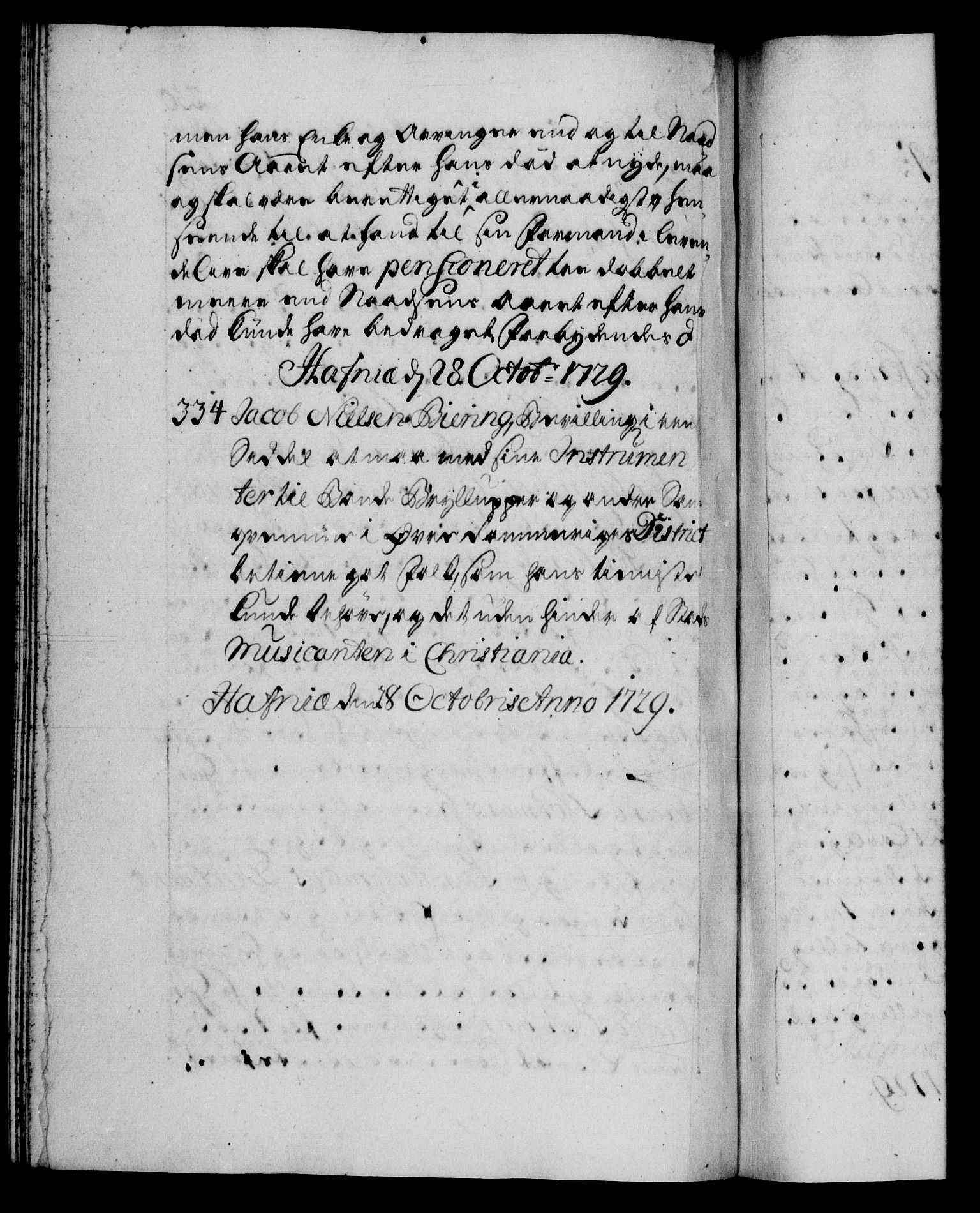 Danske Kanselli 1572-1799, AV/RA-EA-3023/F/Fc/Fca/Fcaa/L0026: Norske registre, 1729-1730, p. 250b