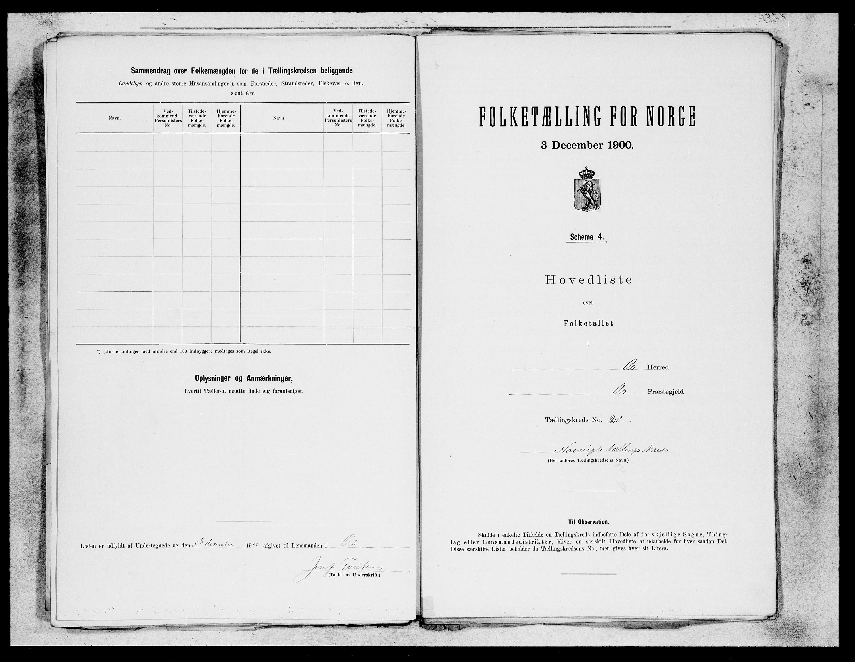 SAB, 1900 census for Os, 1900, p. 39