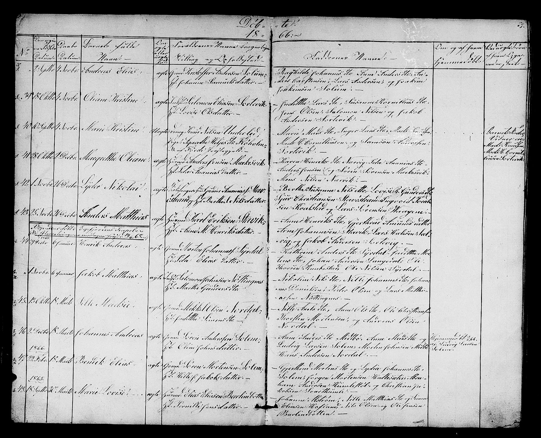 Kinn sokneprestembete, AV/SAB-A-80801/H/Hab/Habc/L0001: Parish register (copy) no. C 1, 1854-1868, p. 59