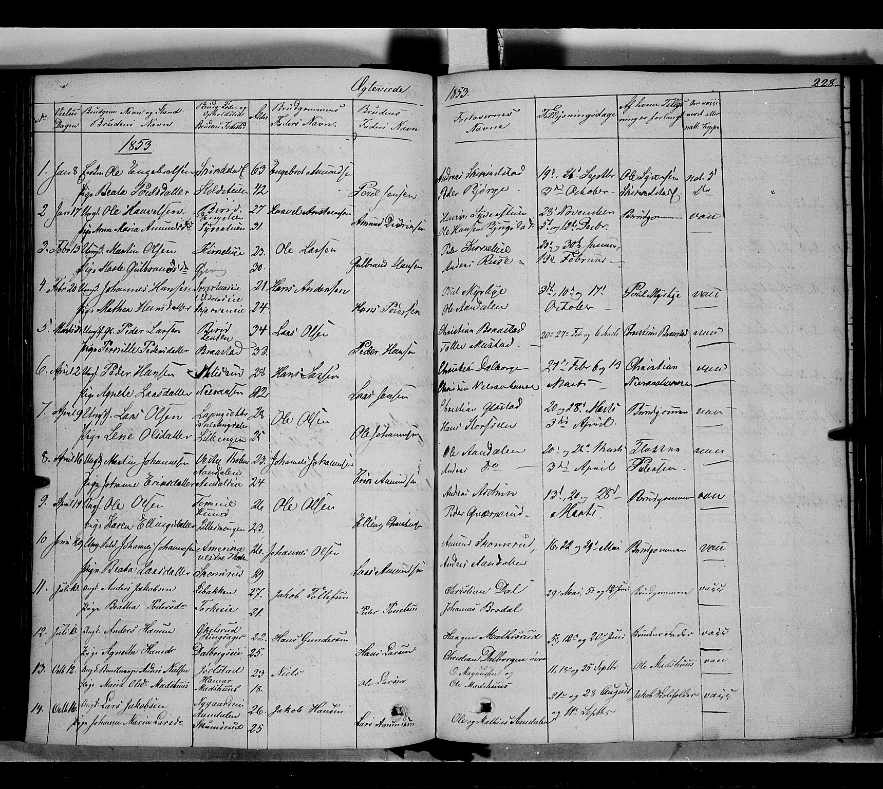 Vardal prestekontor, SAH/PREST-100/H/Ha/Haa/L0005: Parish register (official) no. 5, 1831-1853, p. 228