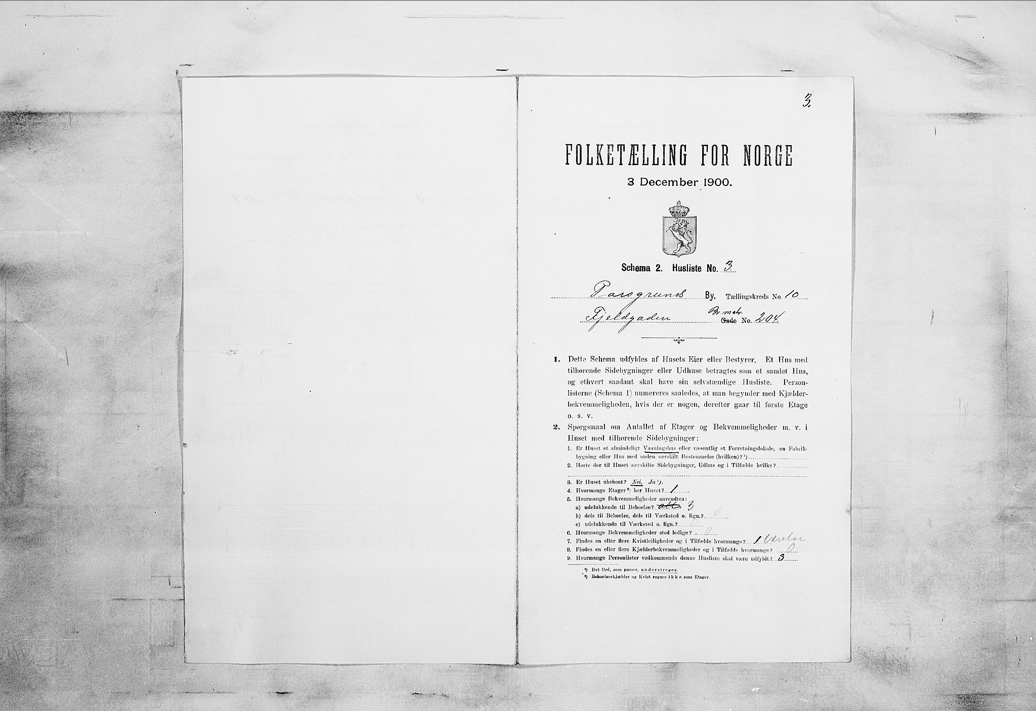 SAKO, 1900 census for Porsgrunn, 1900, p. 1681