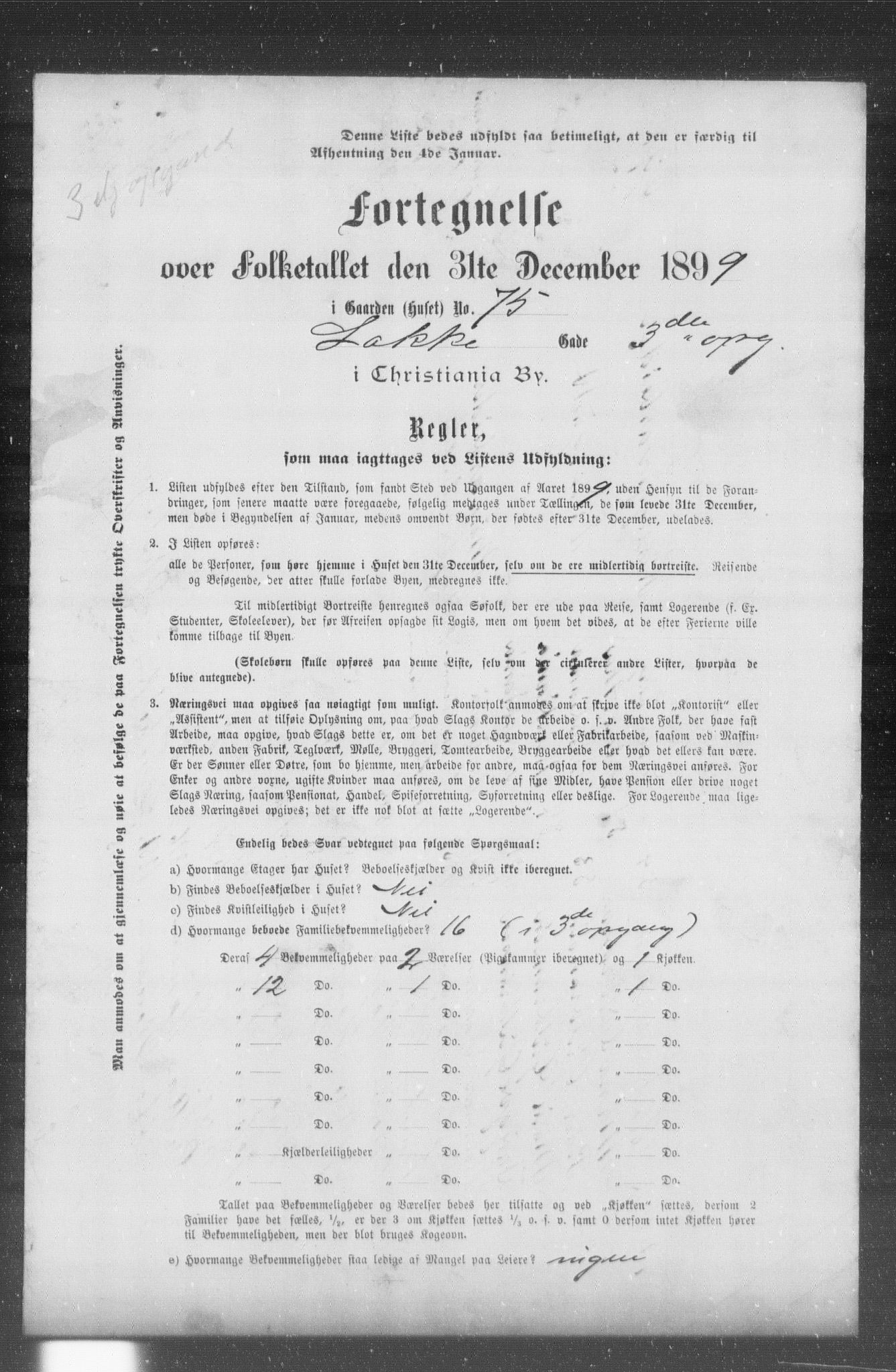 OBA, Municipal Census 1899 for Kristiania, 1899, p. 7358