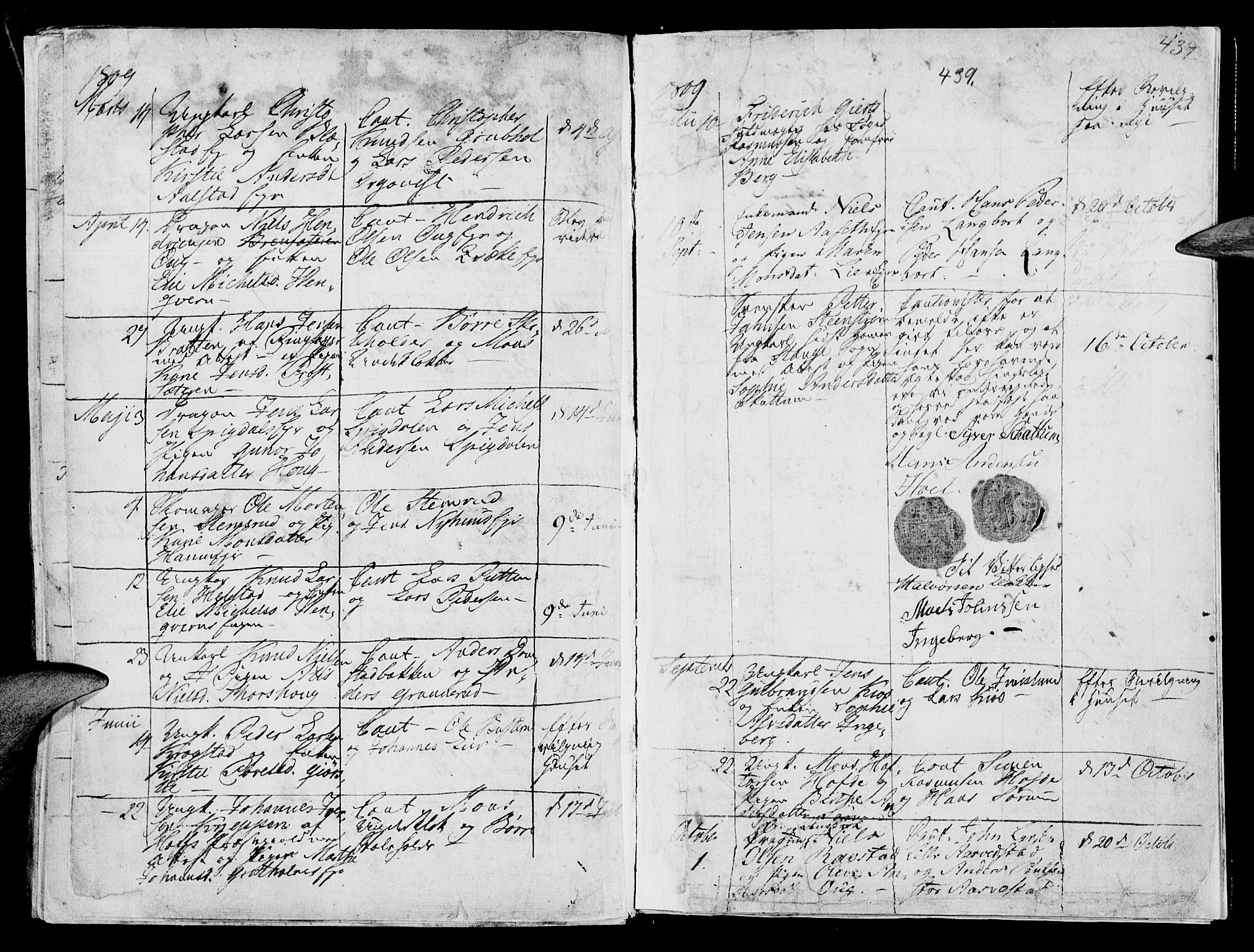 Vang prestekontor, Hedmark, AV/SAH-PREST-008/H/Ha/Haa/L0003: Parish register (official) no. 3, 1734-1809, p. 439