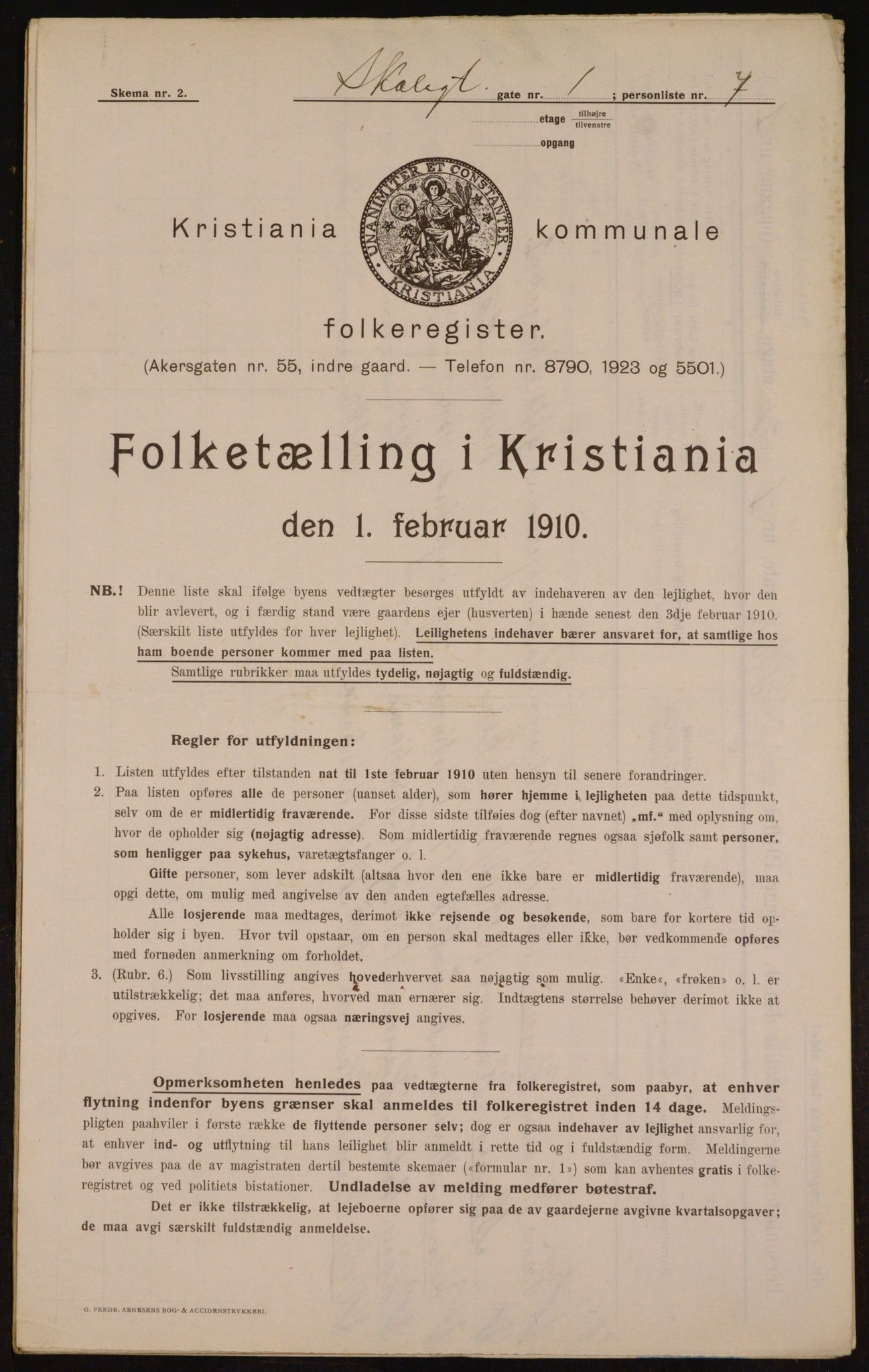 OBA, Municipal Census 1910 for Kristiania, 1910, p. 91748