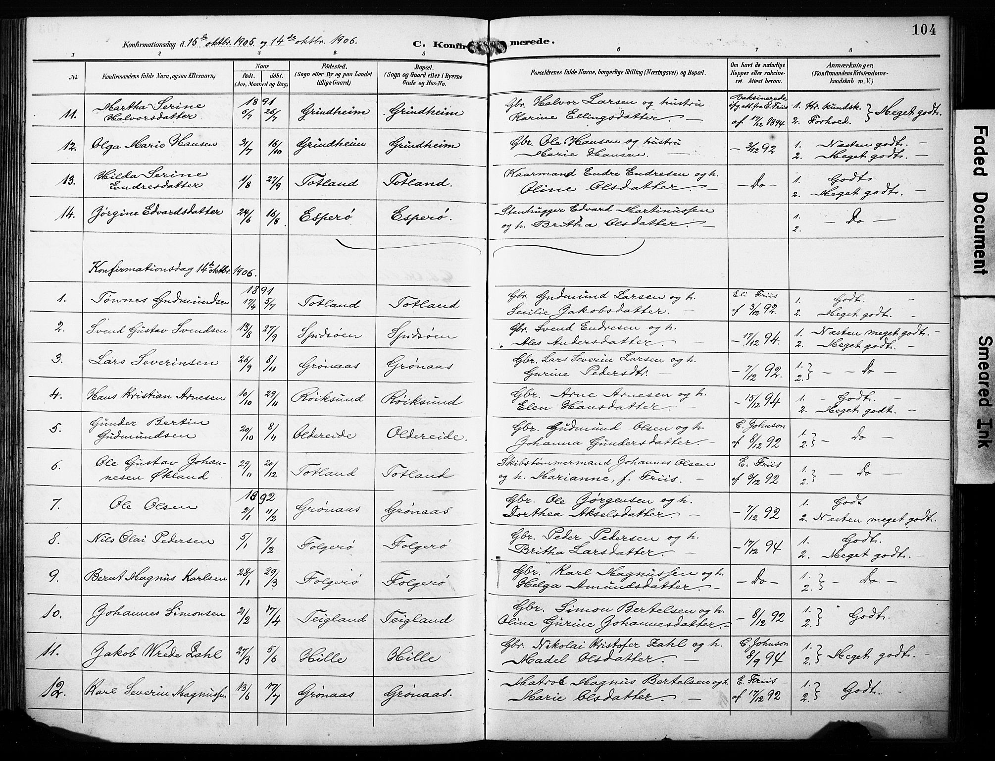 Finnås sokneprestembete, AV/SAB-A-99925/H/Ha/Haa/Haab/L0002: Parish register (official) no. B 2, 1895-1906, p. 104
