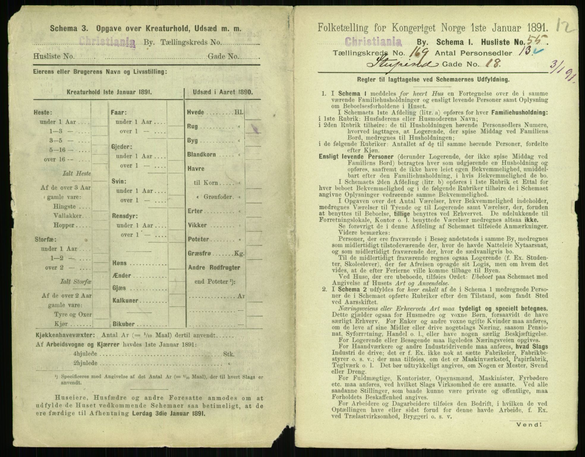 RA, 1891 census for 0301 Kristiania, 1891, p. 98895