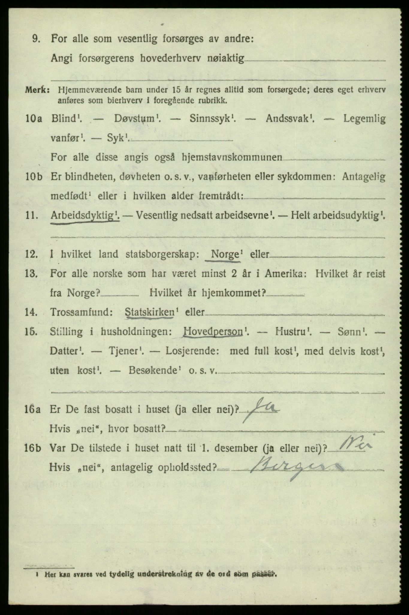 SAB, 1920 census for Herdla, 1920, p. 4352