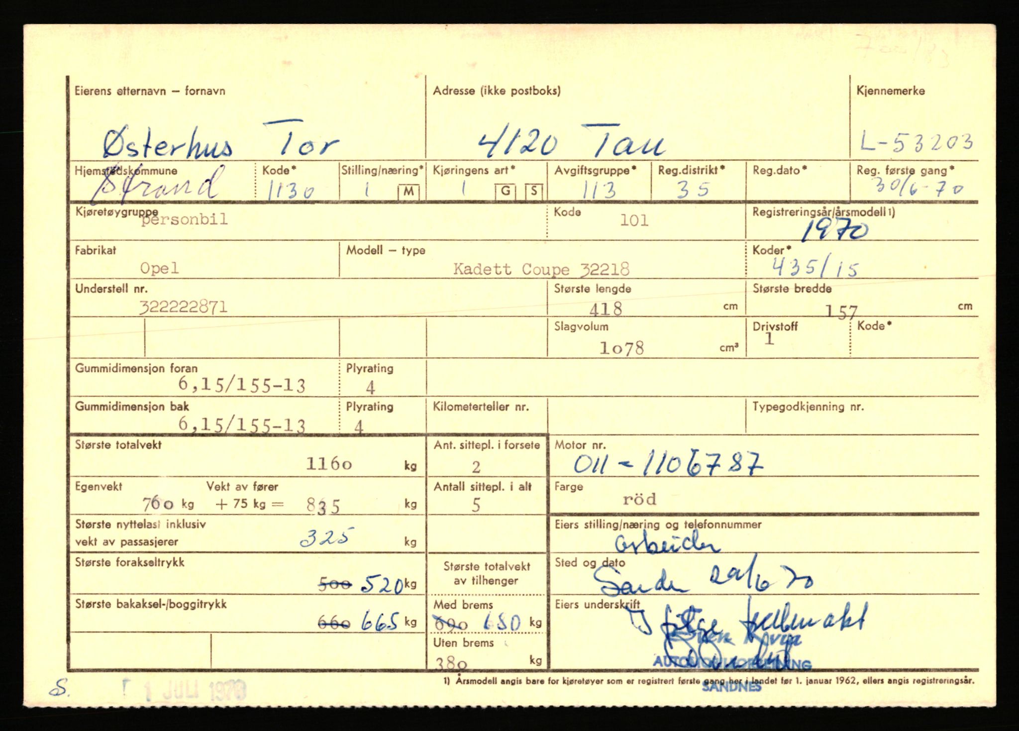 Stavanger trafikkstasjon, AV/SAST-A-101942/0/F/L0053: L-52900 - L-54199, 1930-1971, p. 825