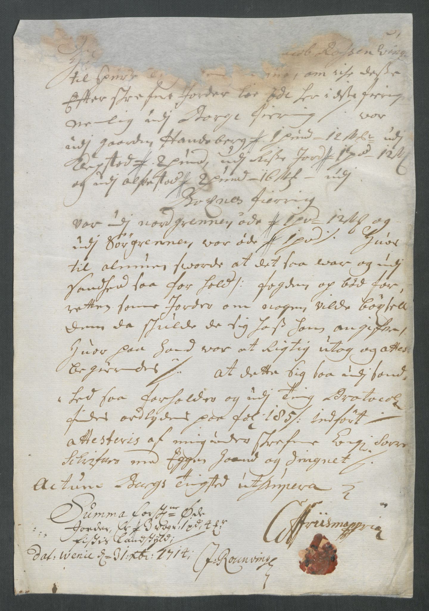 Rentekammeret inntil 1814, Reviderte regnskaper, Fogderegnskap, AV/RA-EA-4092/R67/L4680: Fogderegnskap Vesterålen, Andenes og Lofoten, 1714, p. 293